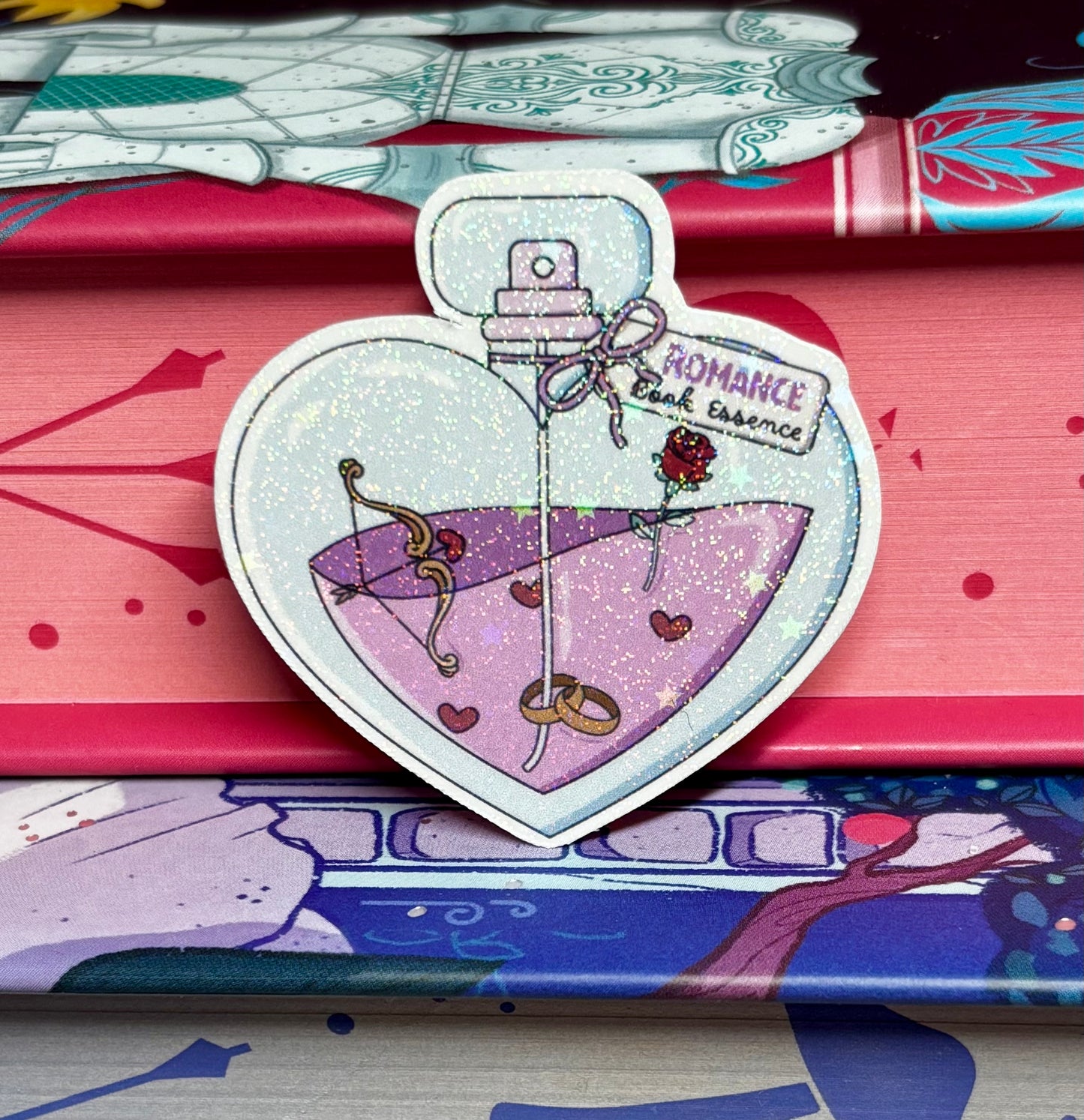 Mini Romance Book Essence Potion Bottle Sticker