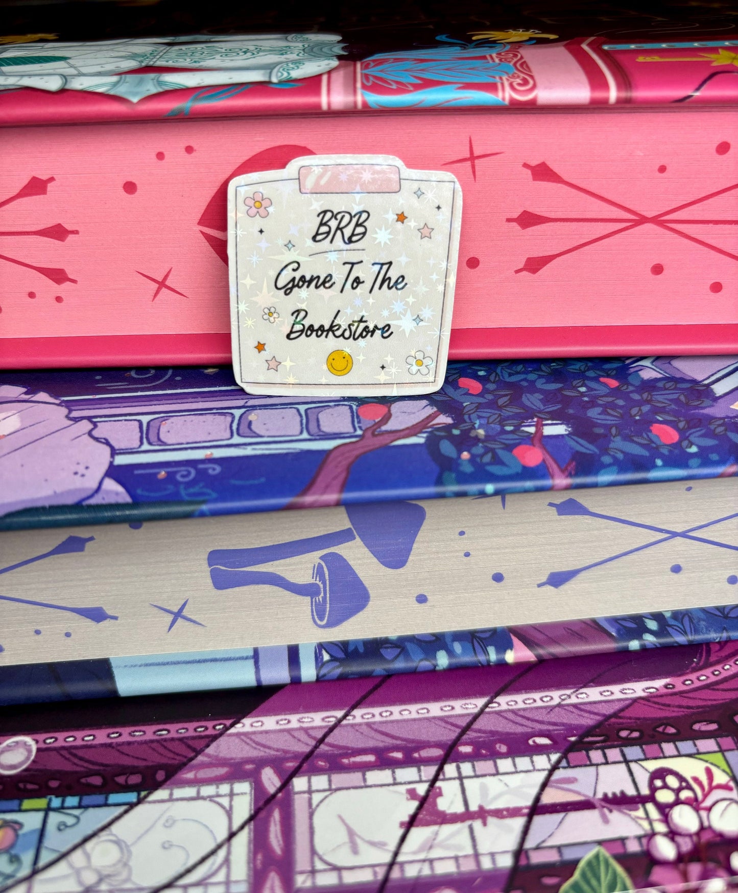 Mini BRB Gone To The Bookstore Memo Note Style Sticker