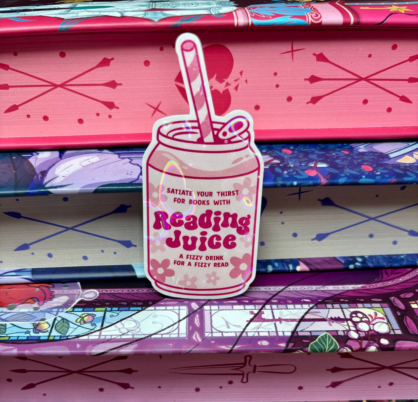 Reading Juice Can Sticker
