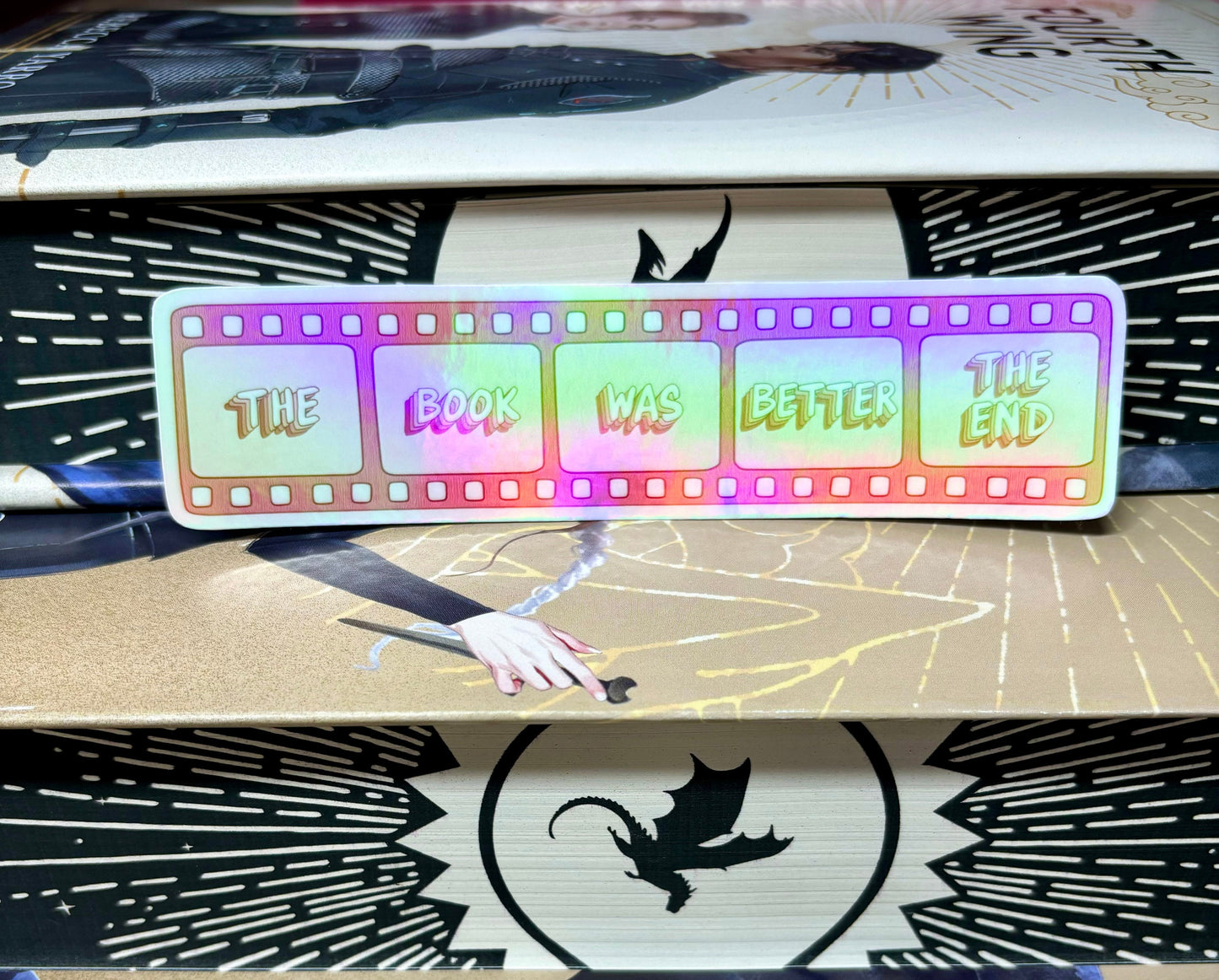 The Book Was Better Film Style Sticker