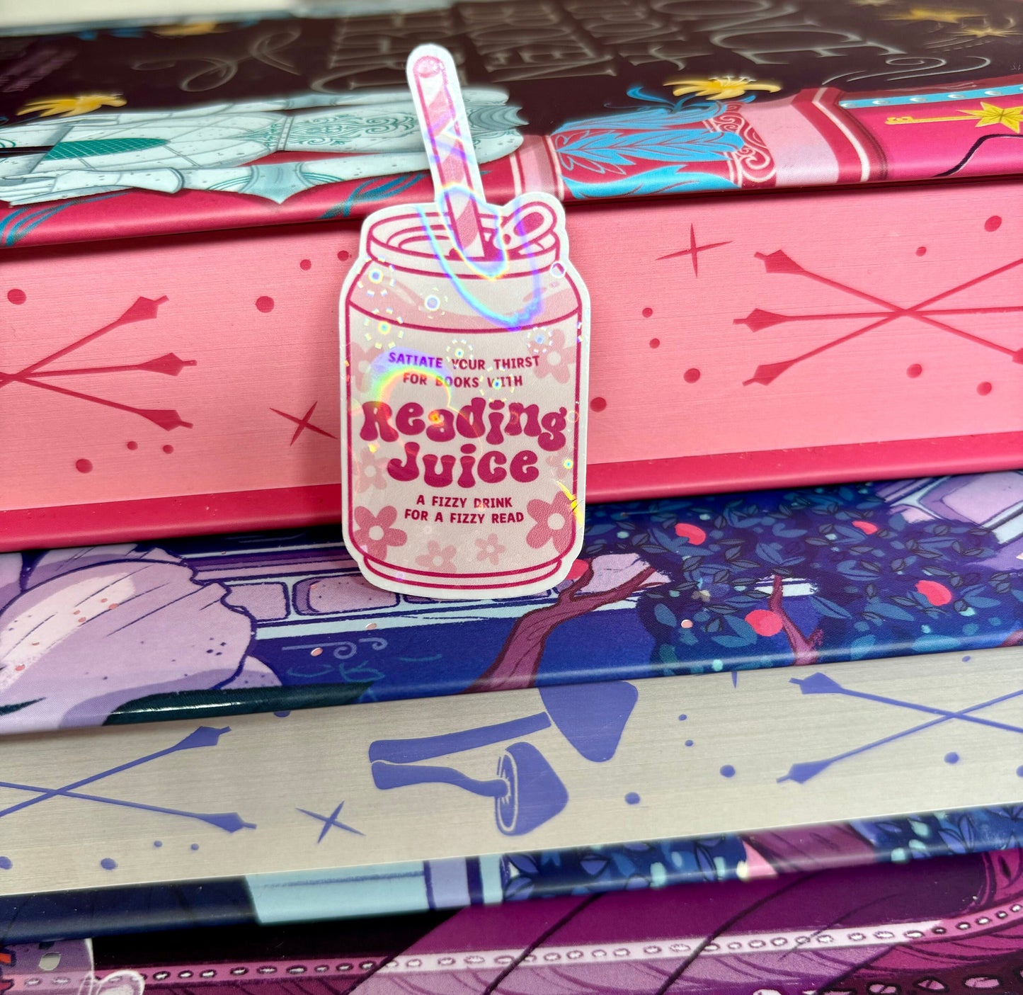 Mini Reading Juice Can Sticker