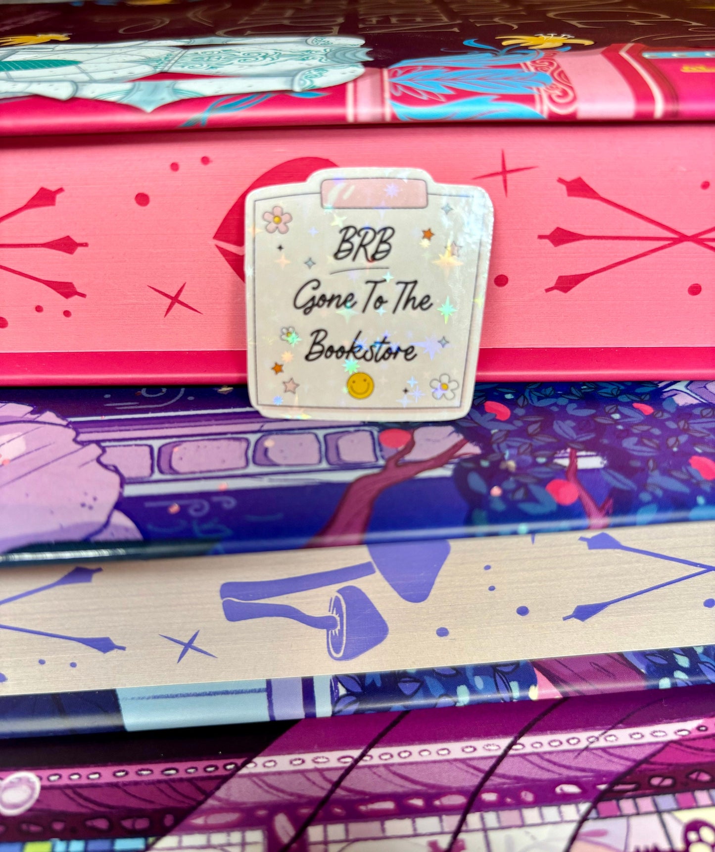 Mini BRB Gone To The Bookstore Memo Note Style Sticker