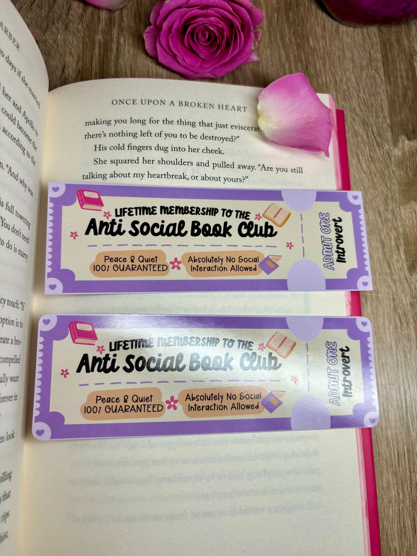 Anti Social Book Club Bookmark