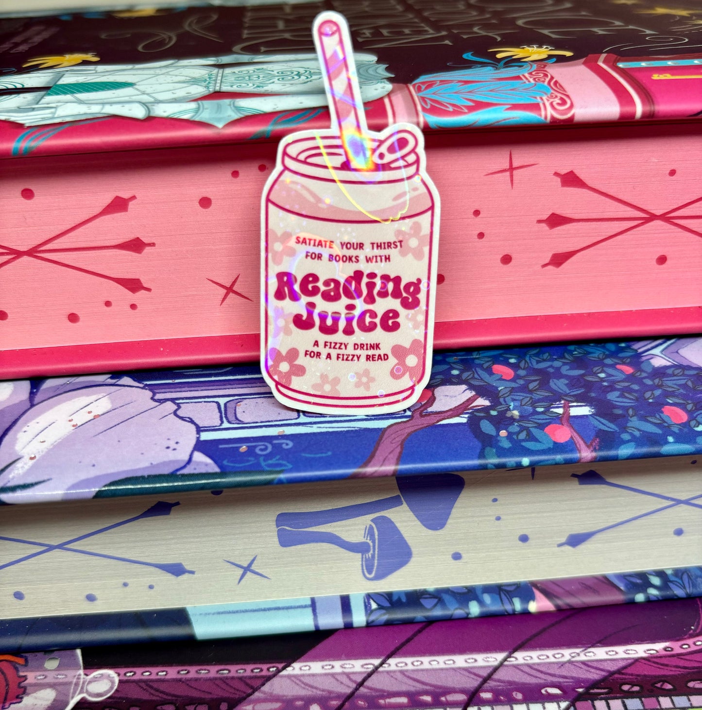 Mini Reading Juice Can Sticker