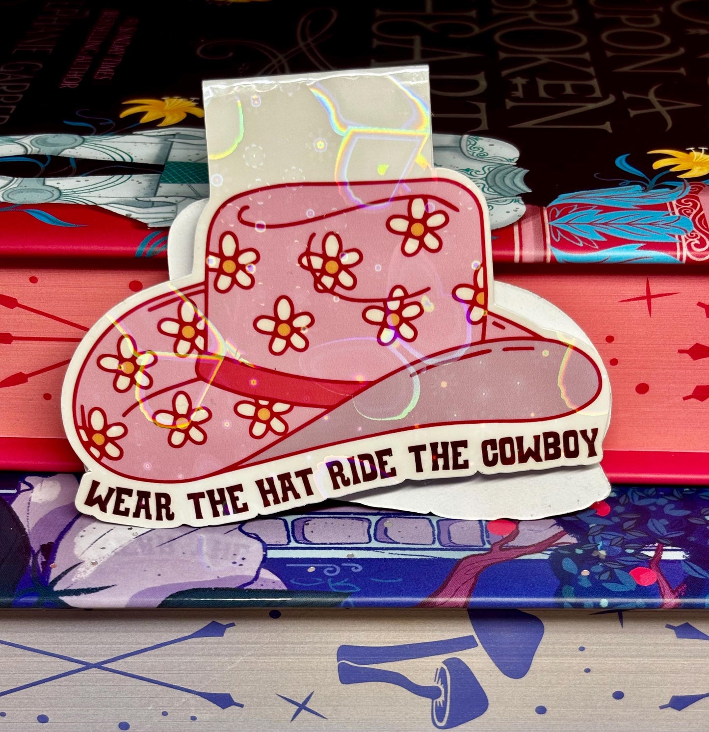 Wear The Hat Ride The Cowboy Magnetic Bookmark
