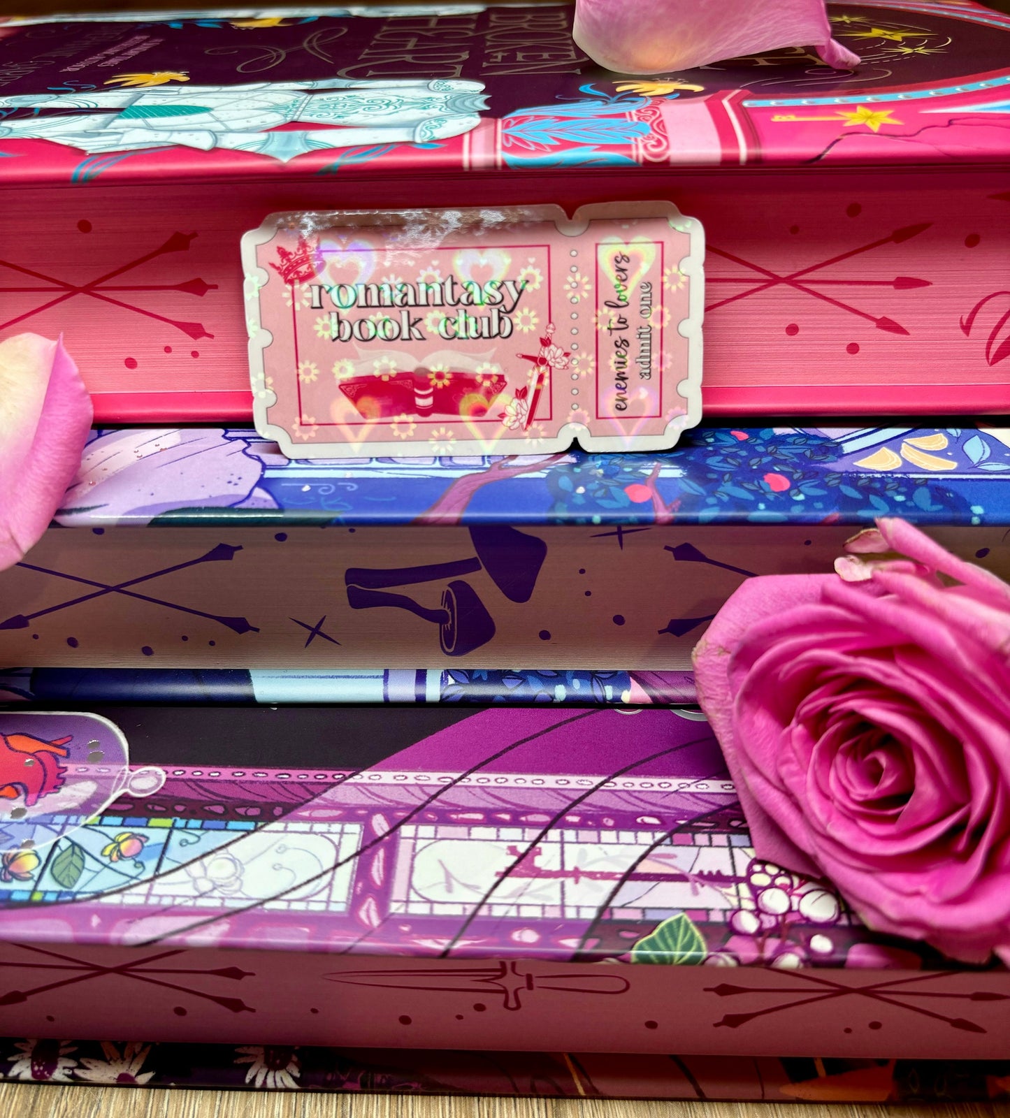 Mini Romantasy Book Club Ticket Sticker