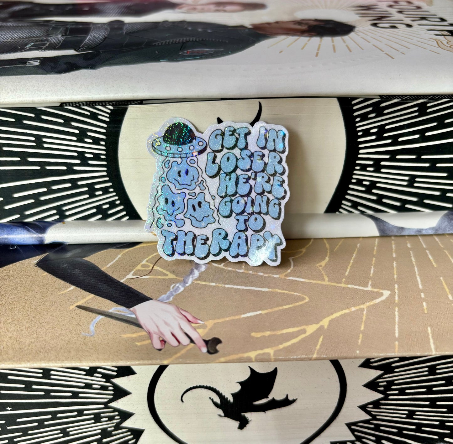 Mini Get In Loser We're Going To Therapy Aliens Sticker
