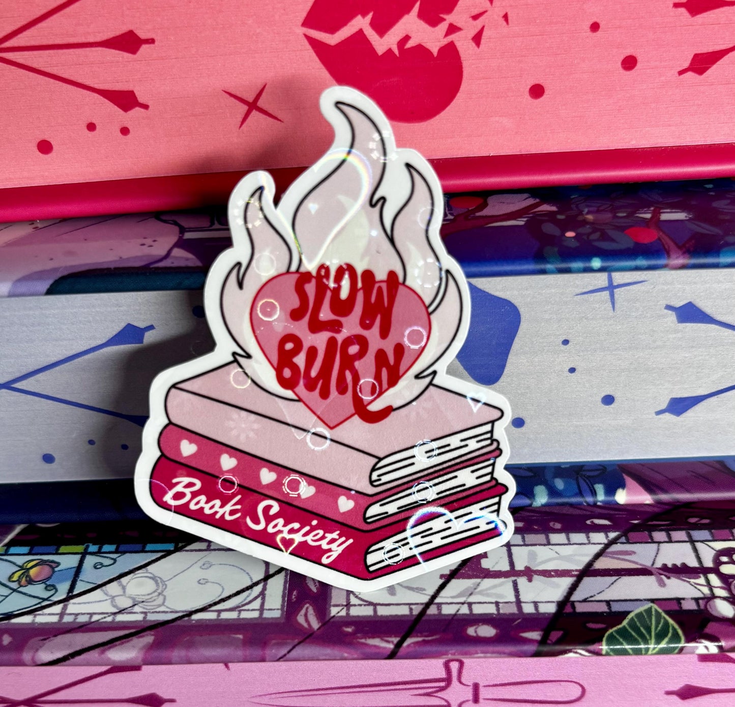 Mini Slow Burn Book Society Sticker