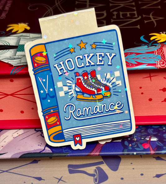 Hockey Romance Book Magnetic Bookmark