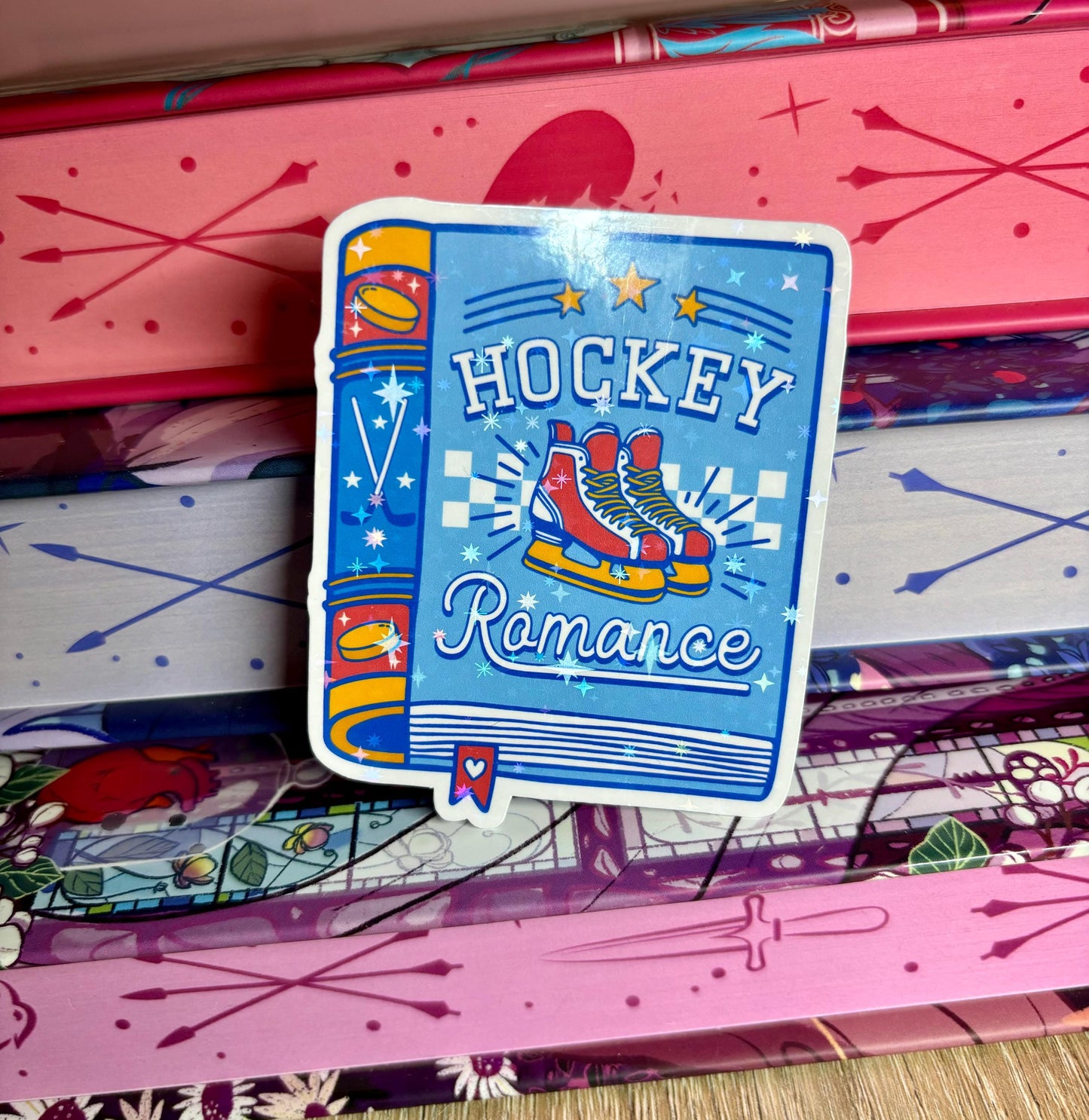 Hockey Romance Book Sticker