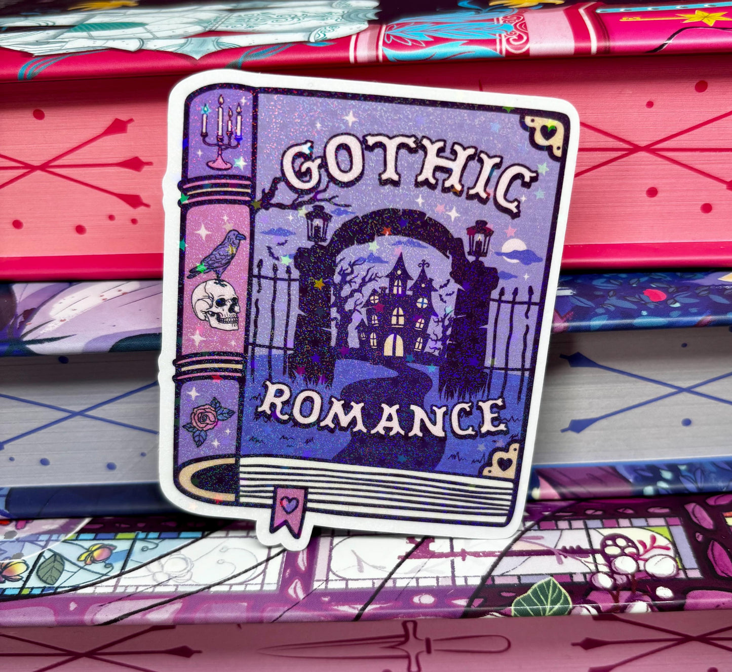 Gothic Romance Book Sticker