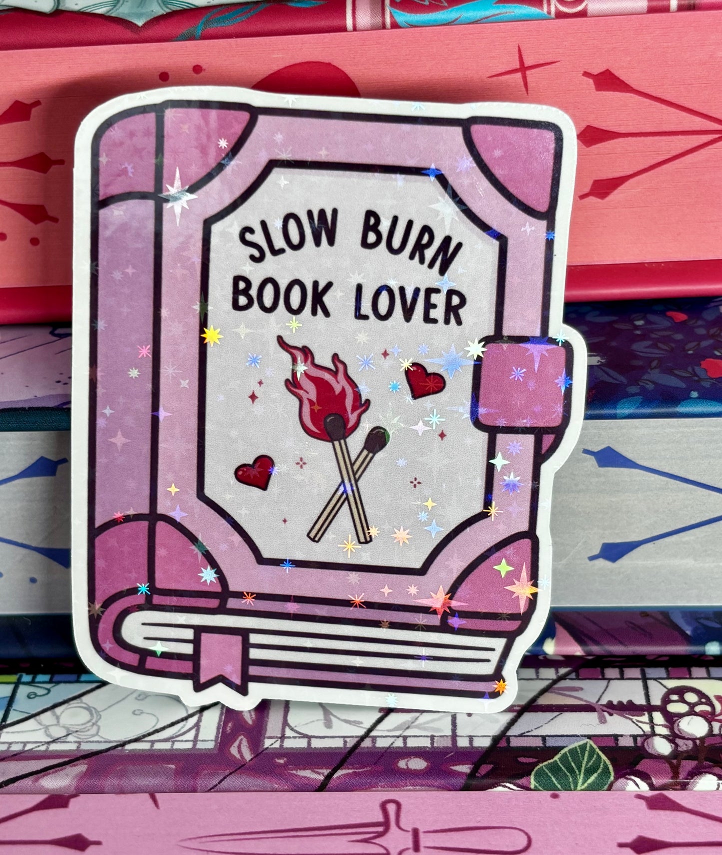 Slow Burn Book Lover Sticker