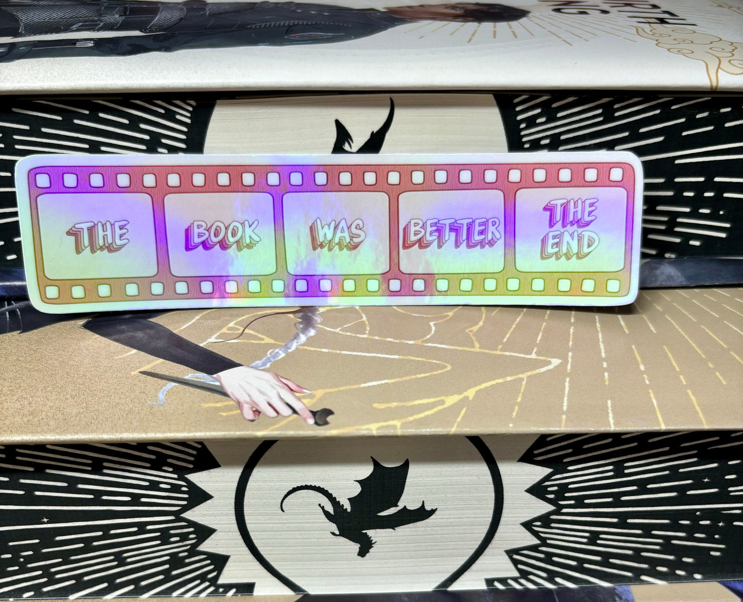 The Book Was Better Film Style Sticker