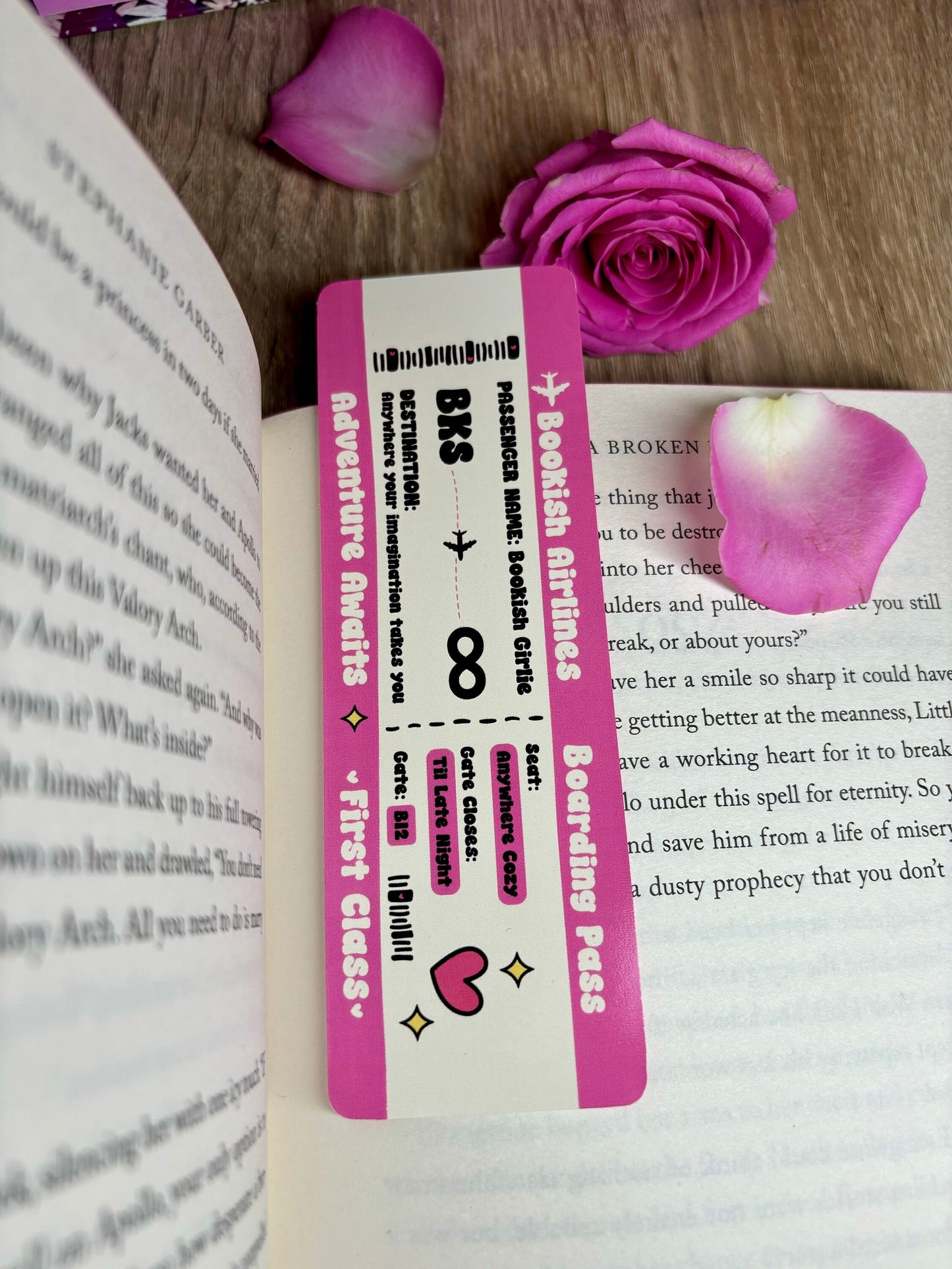 Bookish Airlines Bookish Girlie Boarding Pass Bookmark