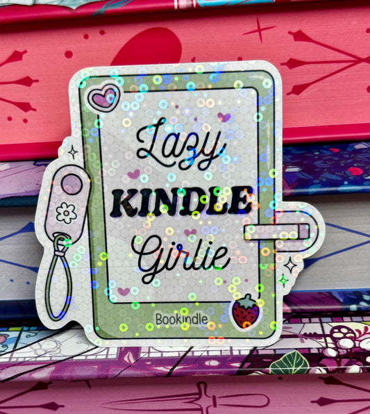 Lazy Kindle Girlie Sticker