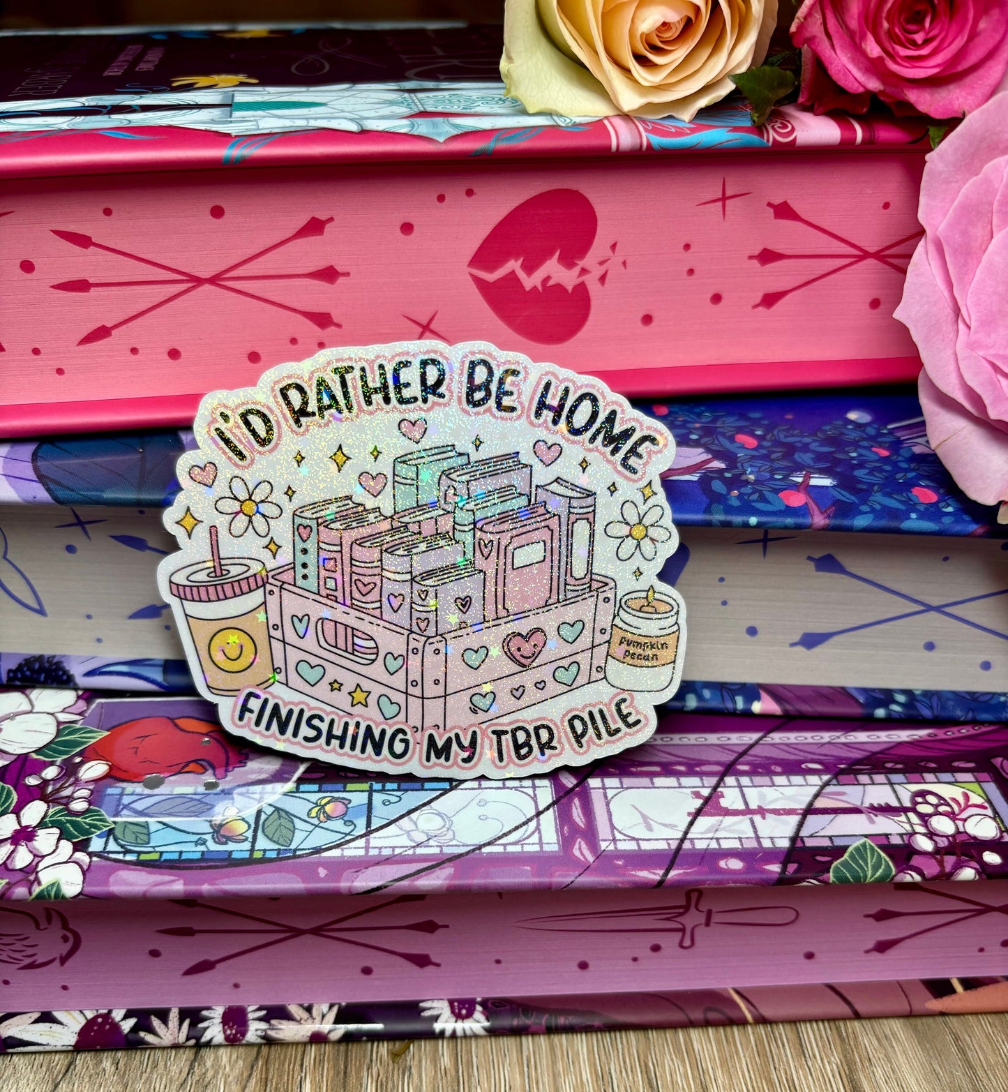I'd Rather Be Home Finishing My TBR Pile Sticker