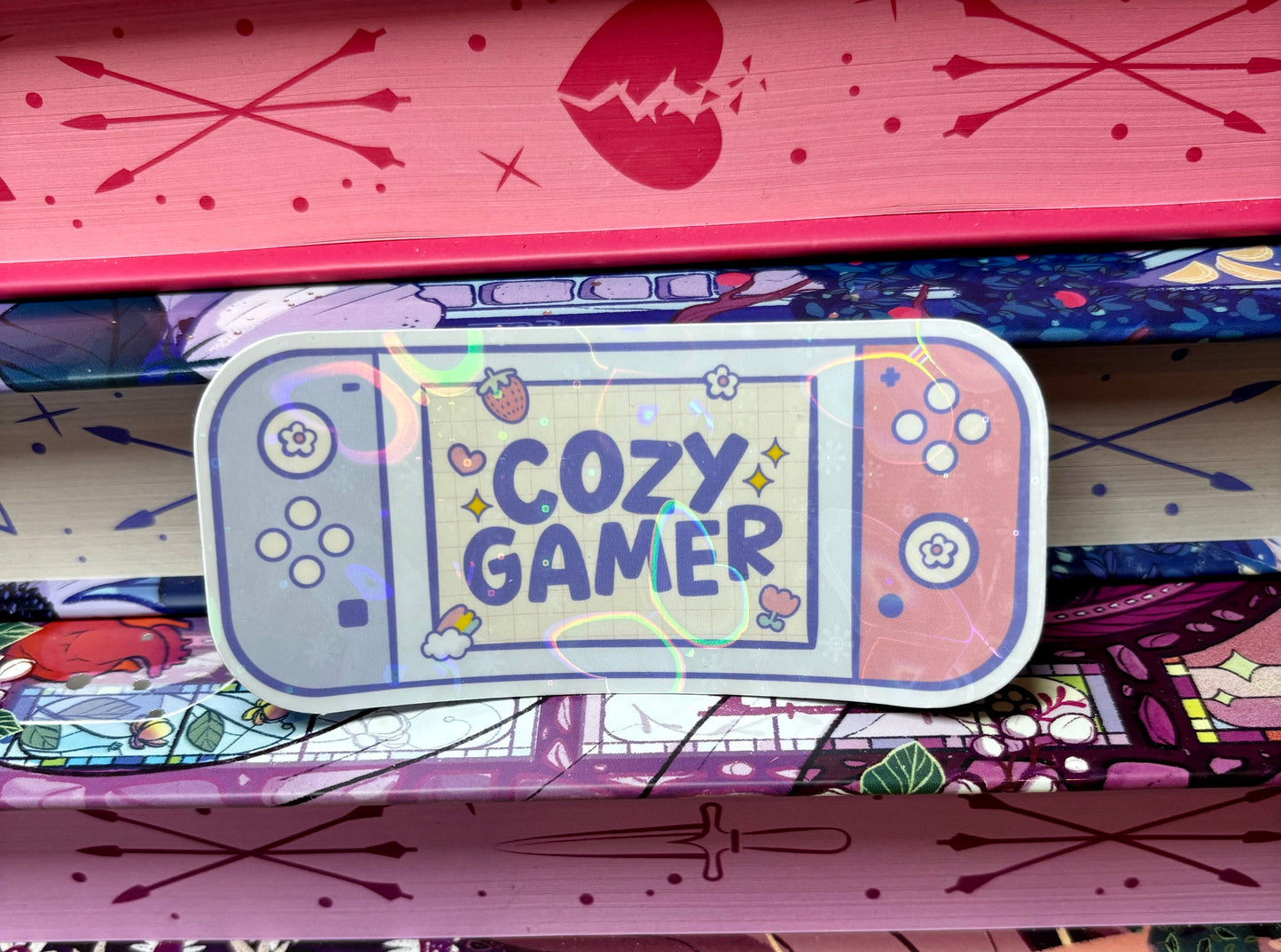 Cozy Gamer Game Console Sticker