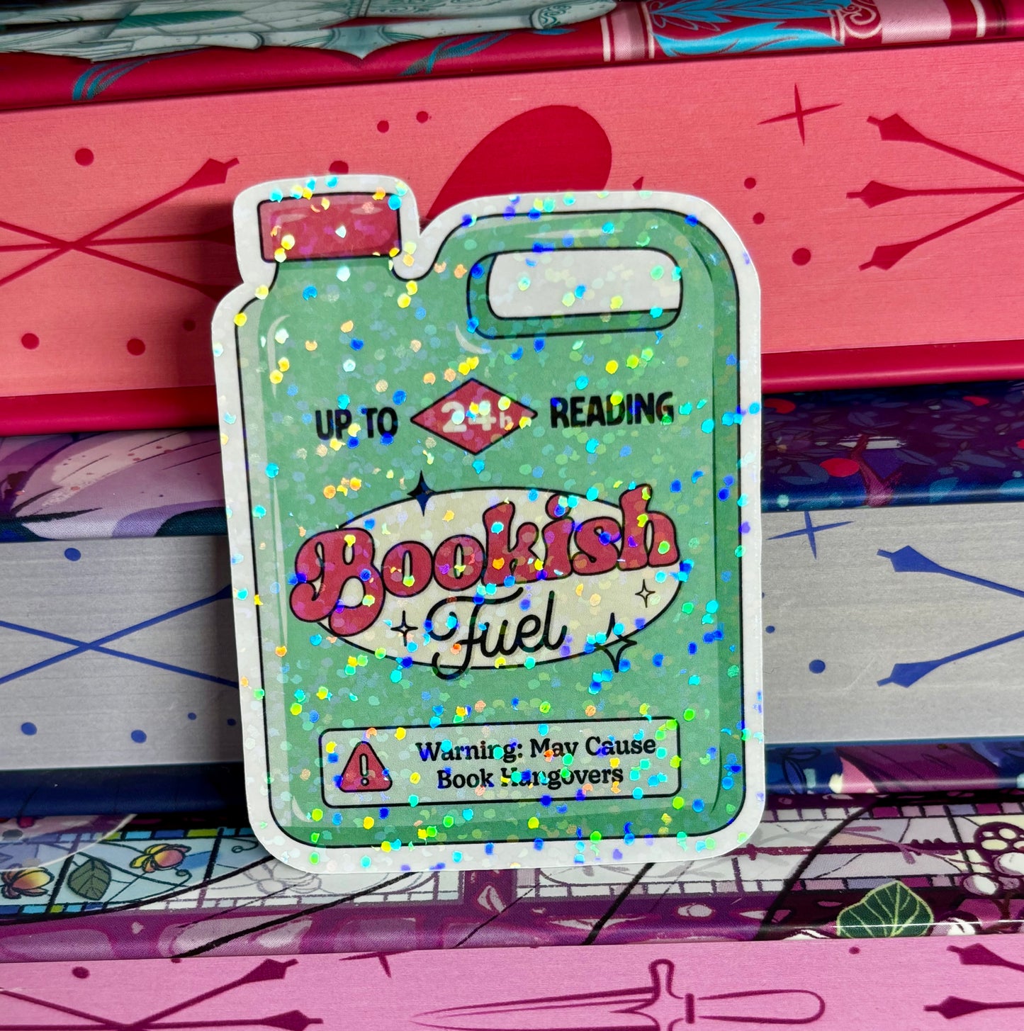 Bookish Fuel Can Sticker