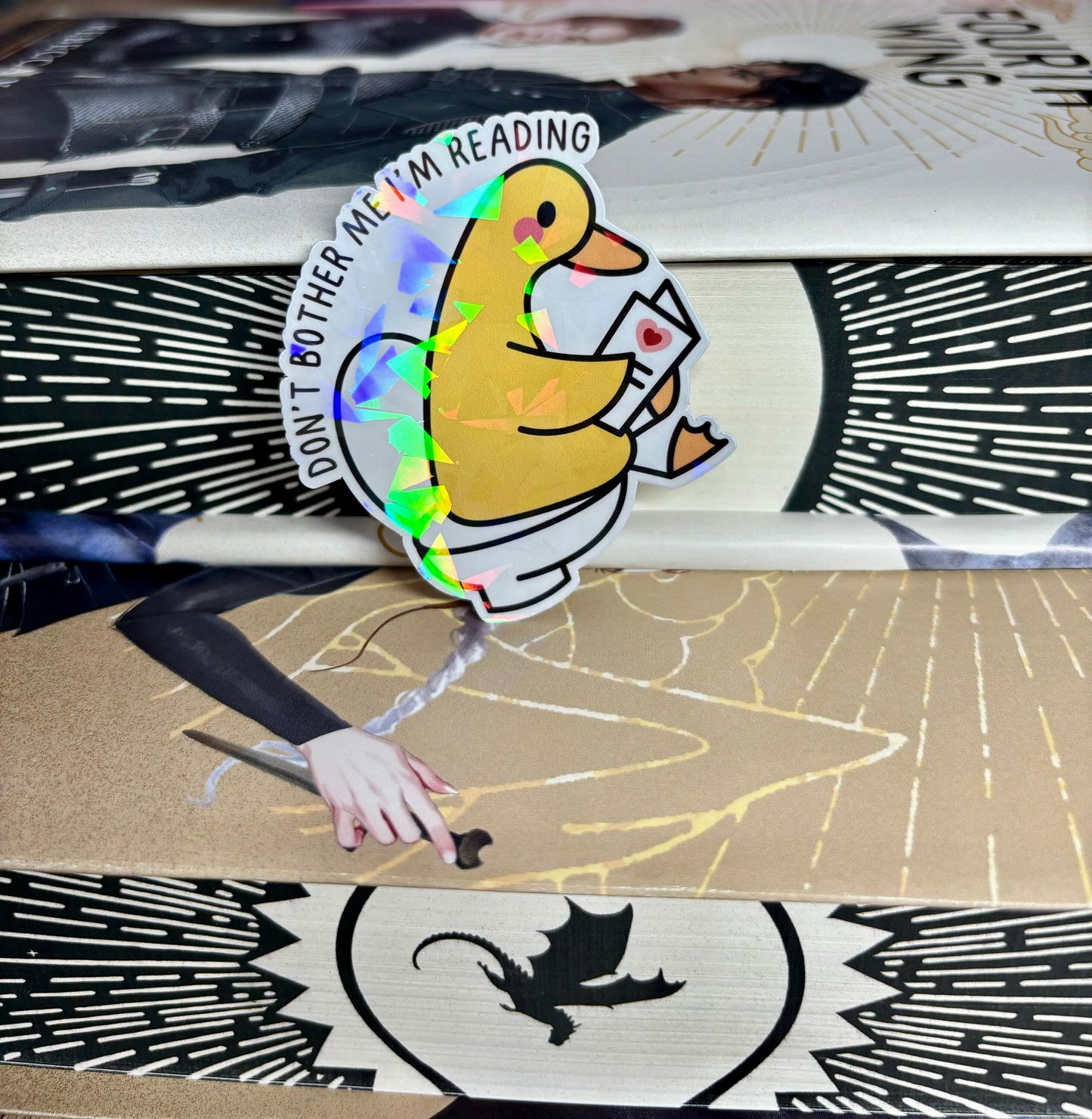 Don't Bother Me I'm Reading Toilet Duck Sticker