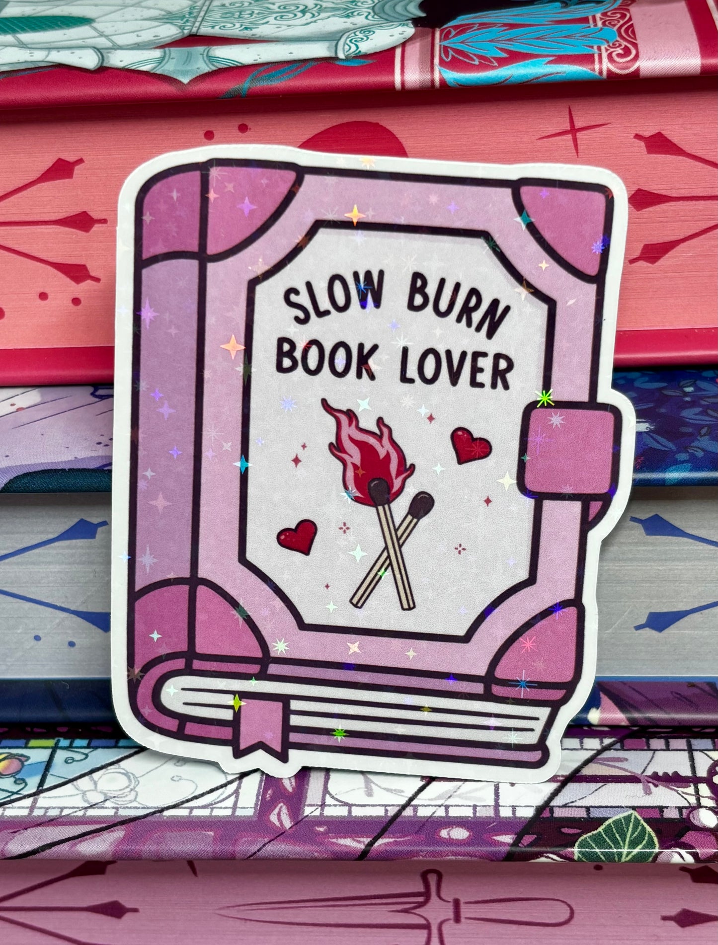Slow Burn Book Lover Sticker
