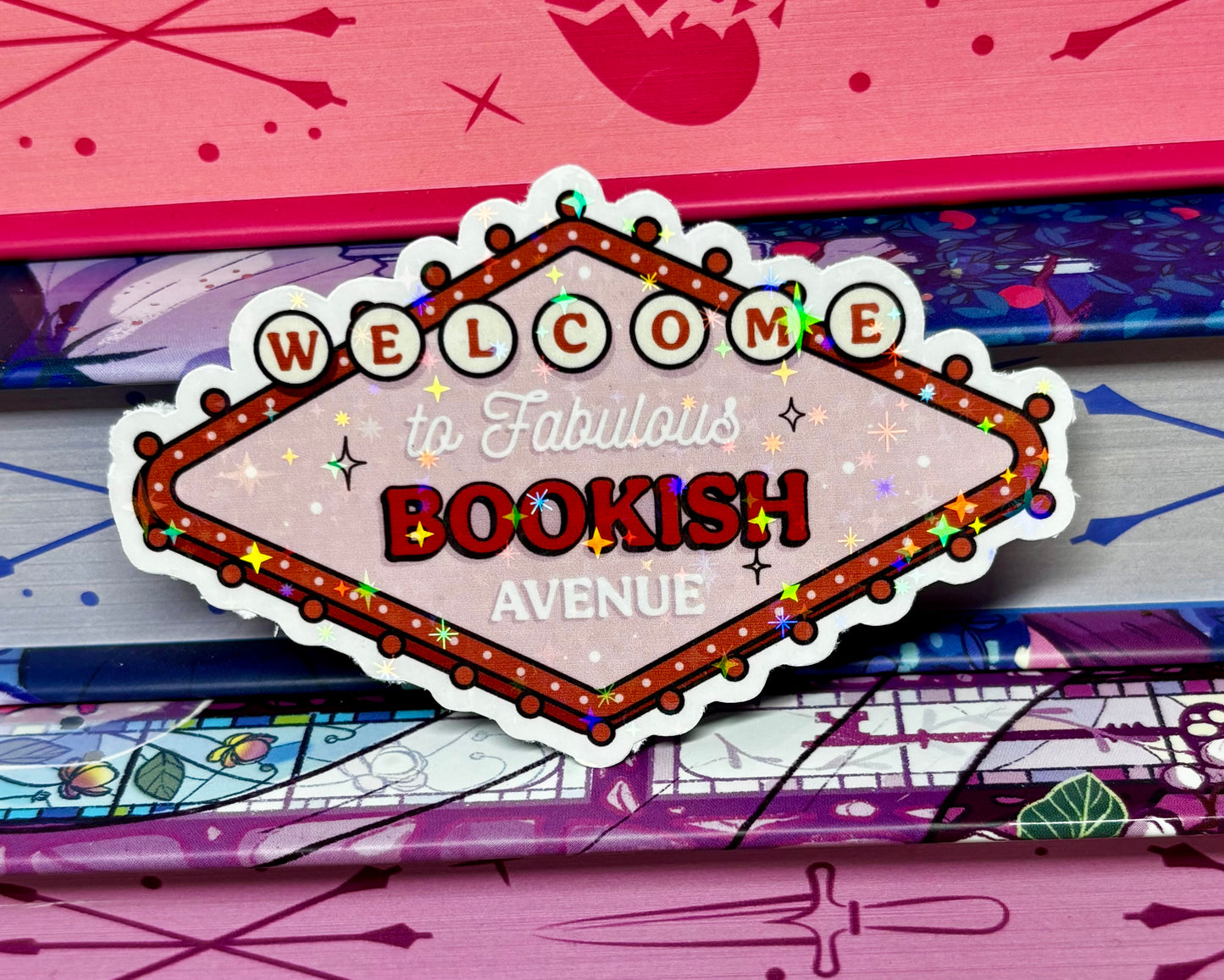 Welcome To Fabulous Bookish Avenue Sticker
