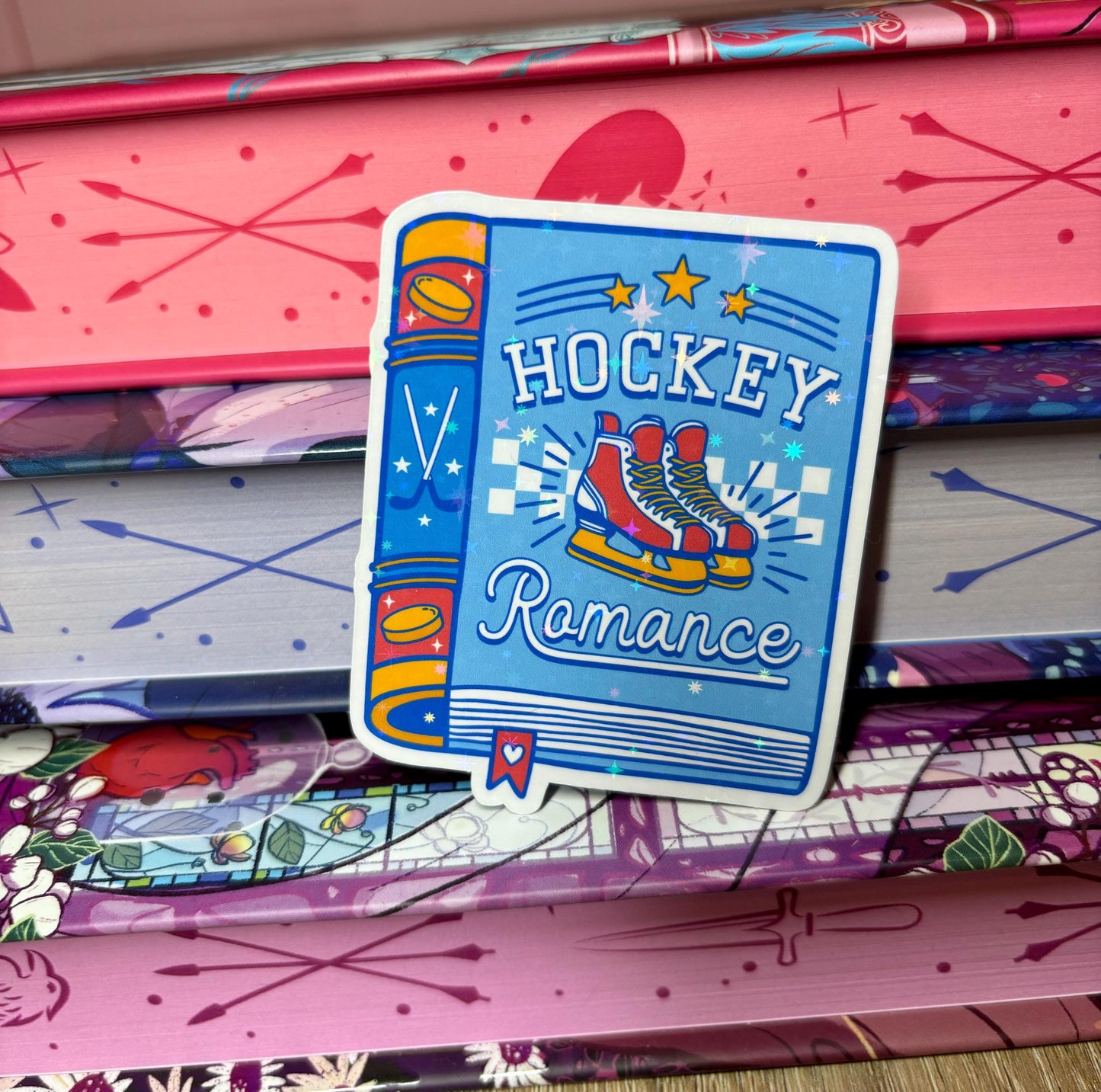 Hockey Romance Book Sticker