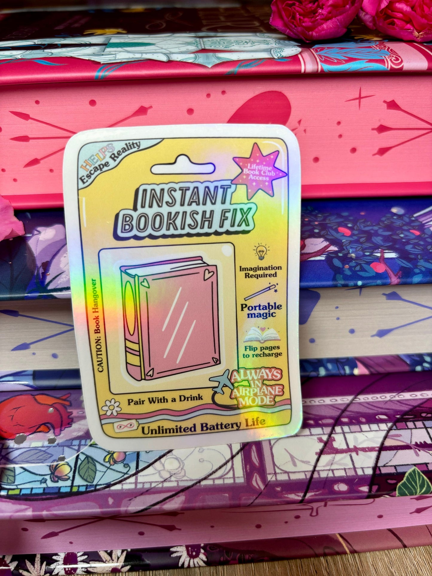 Instant Bookish Fix Sticker