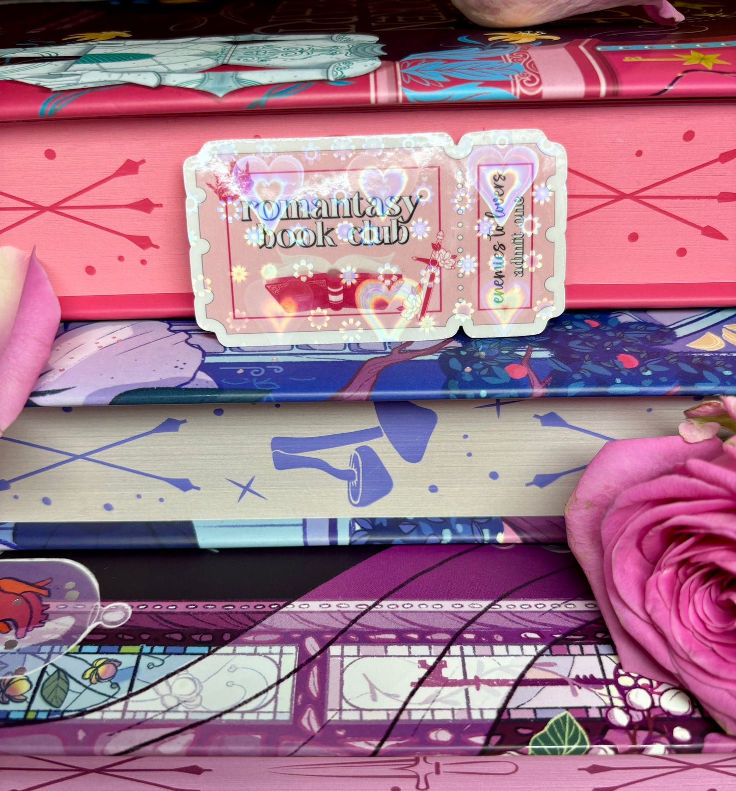 Mini Romantasy Book Club Ticket Sticker
