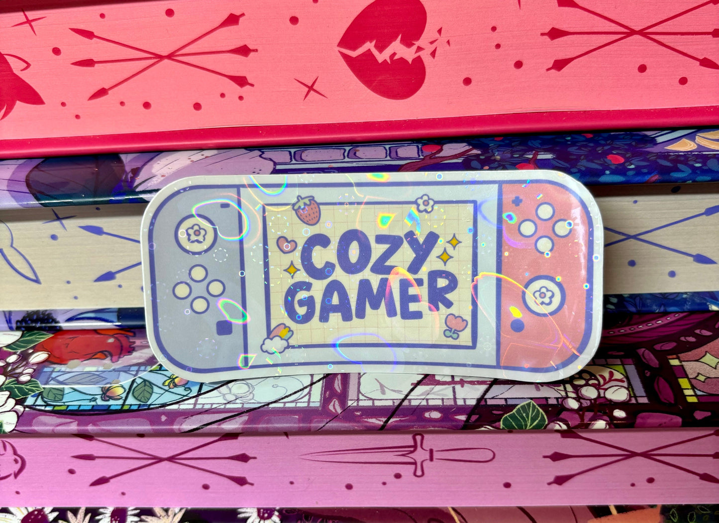 Cozy Gamer Game Console Sticker