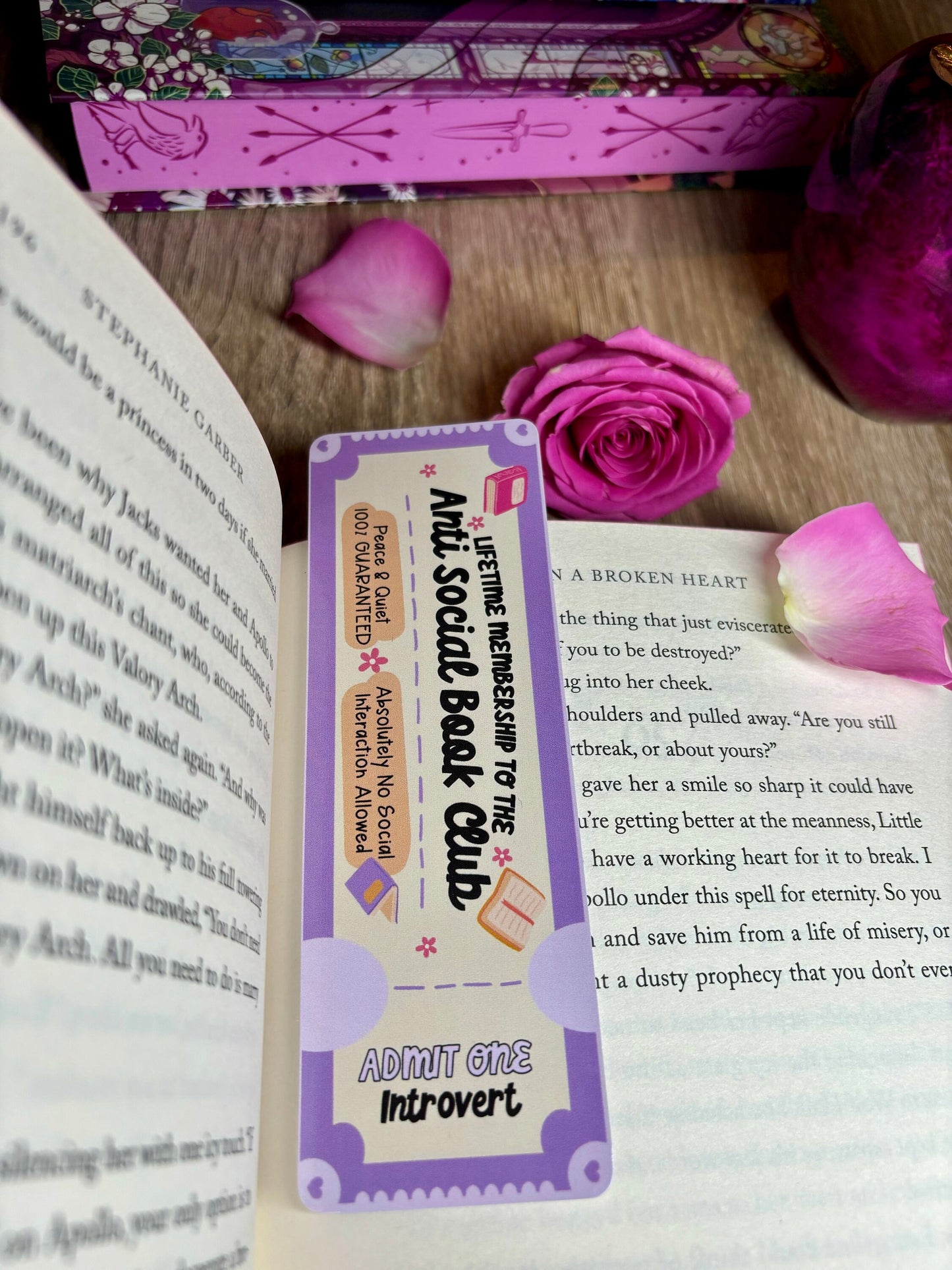 Anti Social Book Club Bookmark