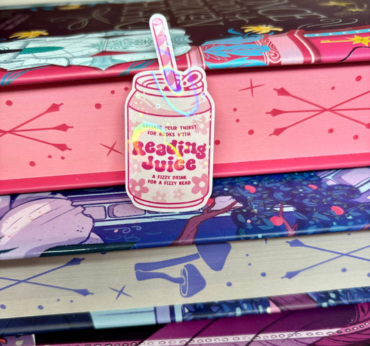 Mini Reading Juice Can Sticker