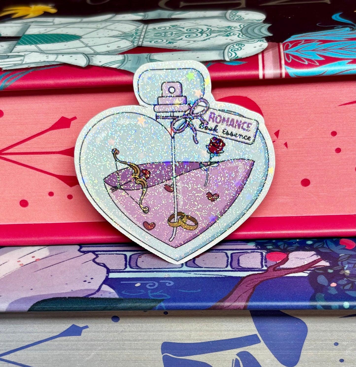 Mini Romance Book Essence Potion Bottle Sticker