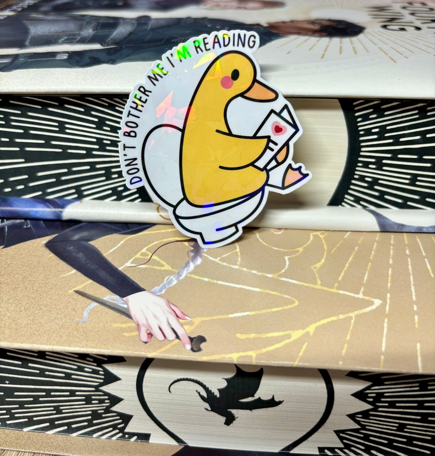 Don't Bother Me I'm Reading Toilet Duck Sticker