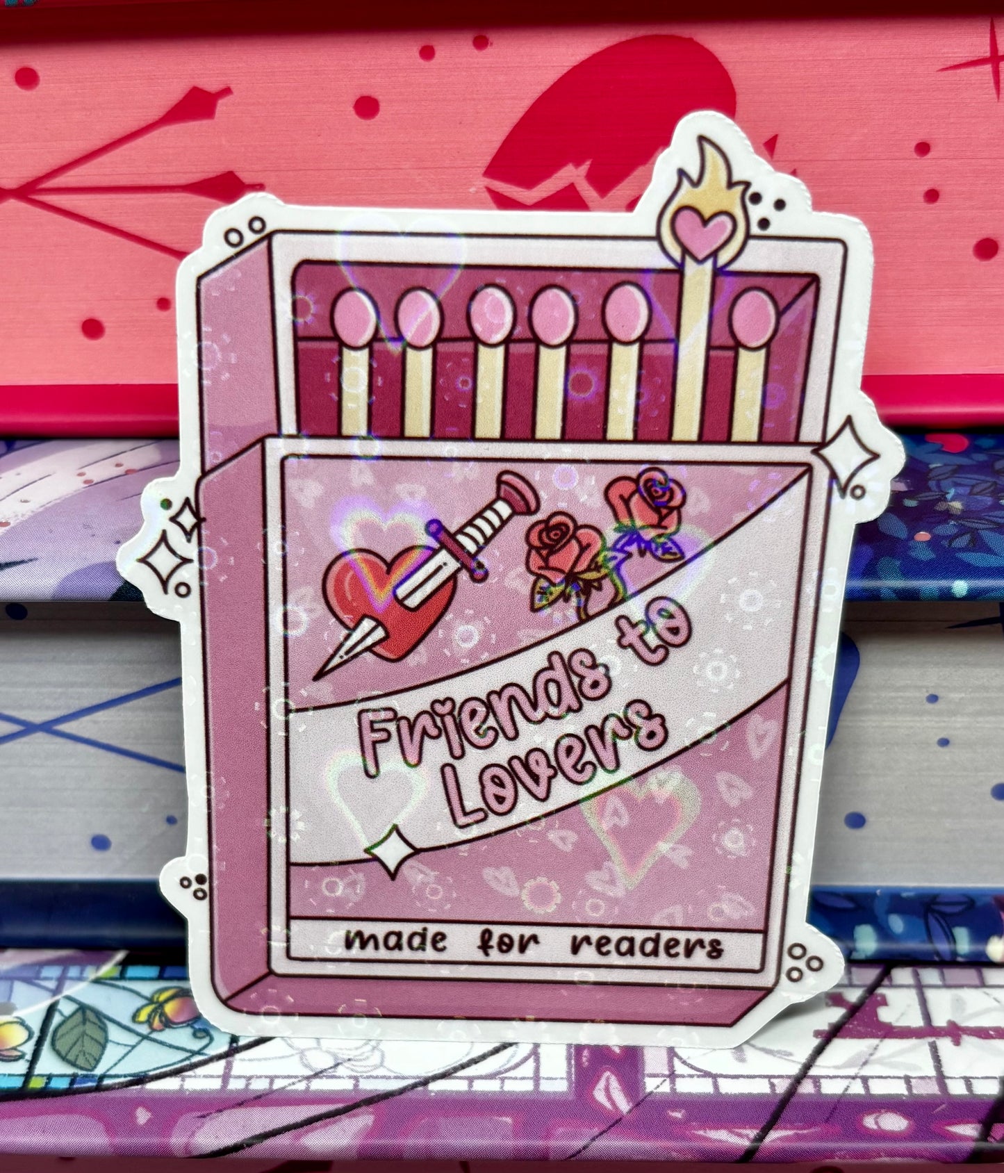 Friends To Lovers Matches Romance Tropes Sticker