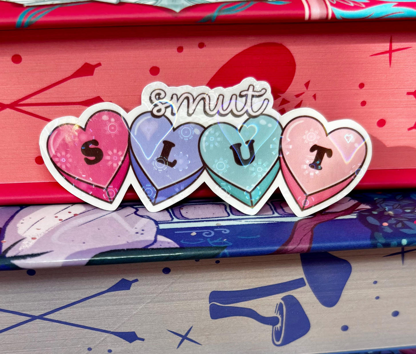Mini Love Heart Smut Slut Sticker