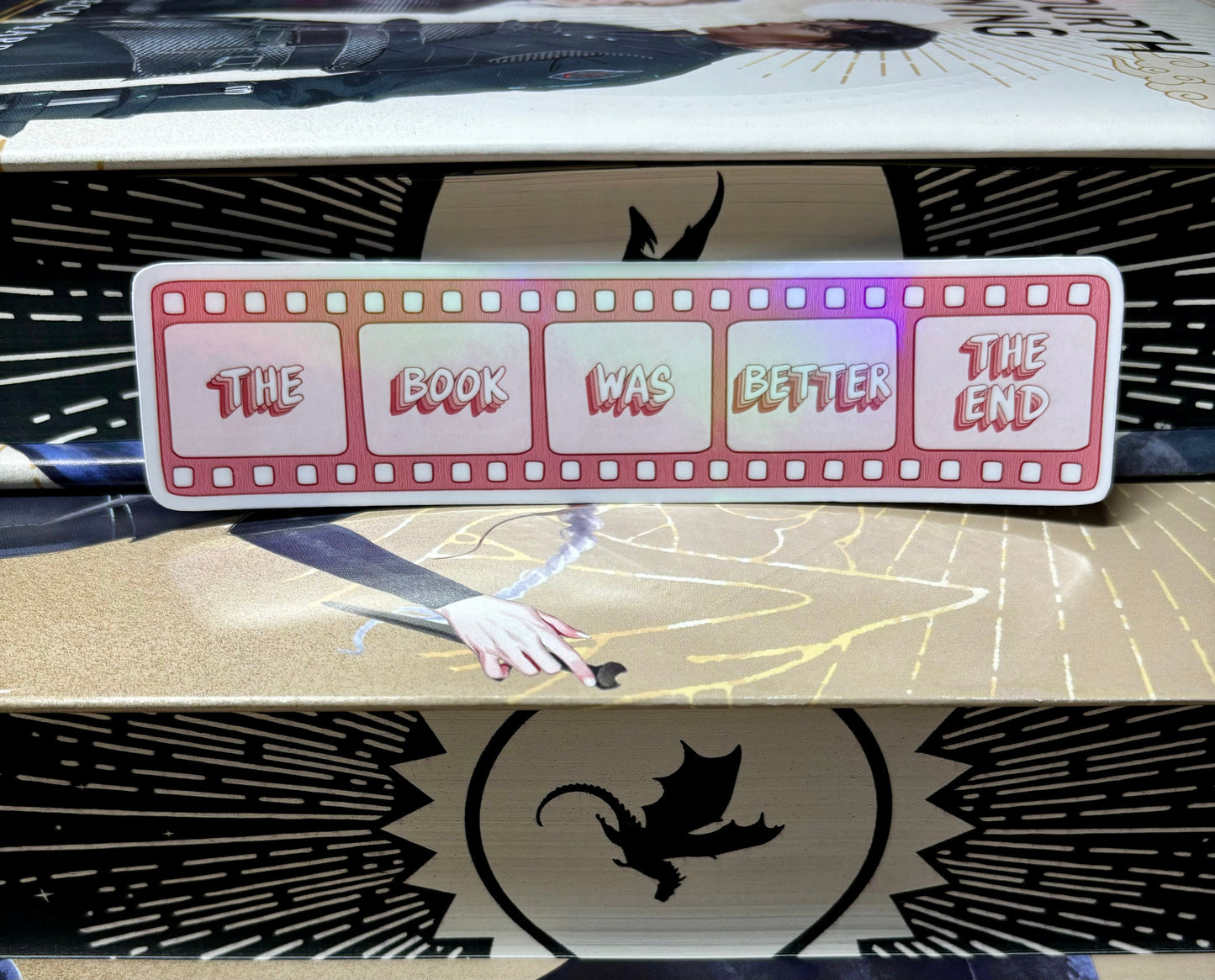 The Book Was Better Film Style Sticker