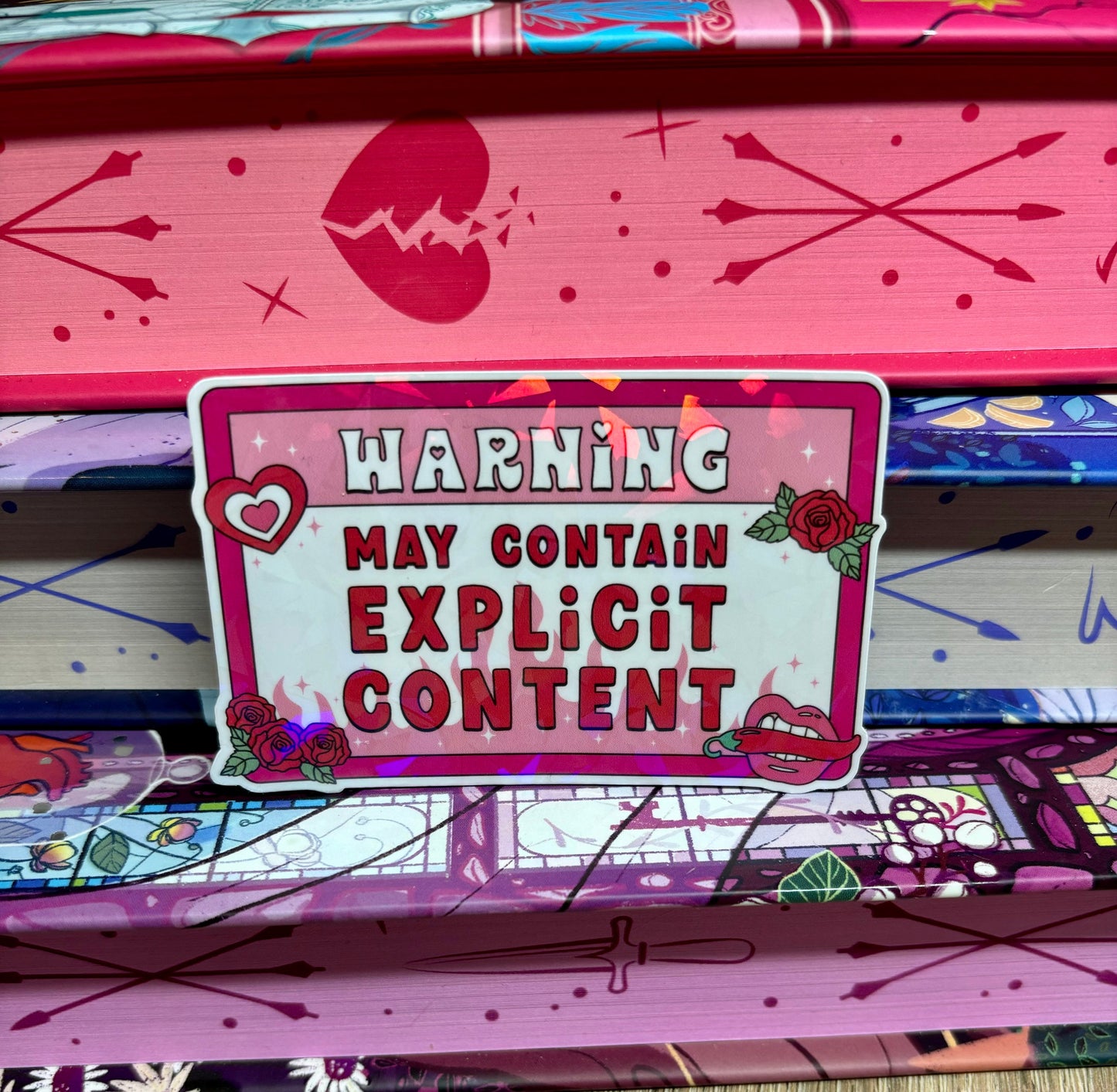 Warning May Contain Explicit Content Sticker