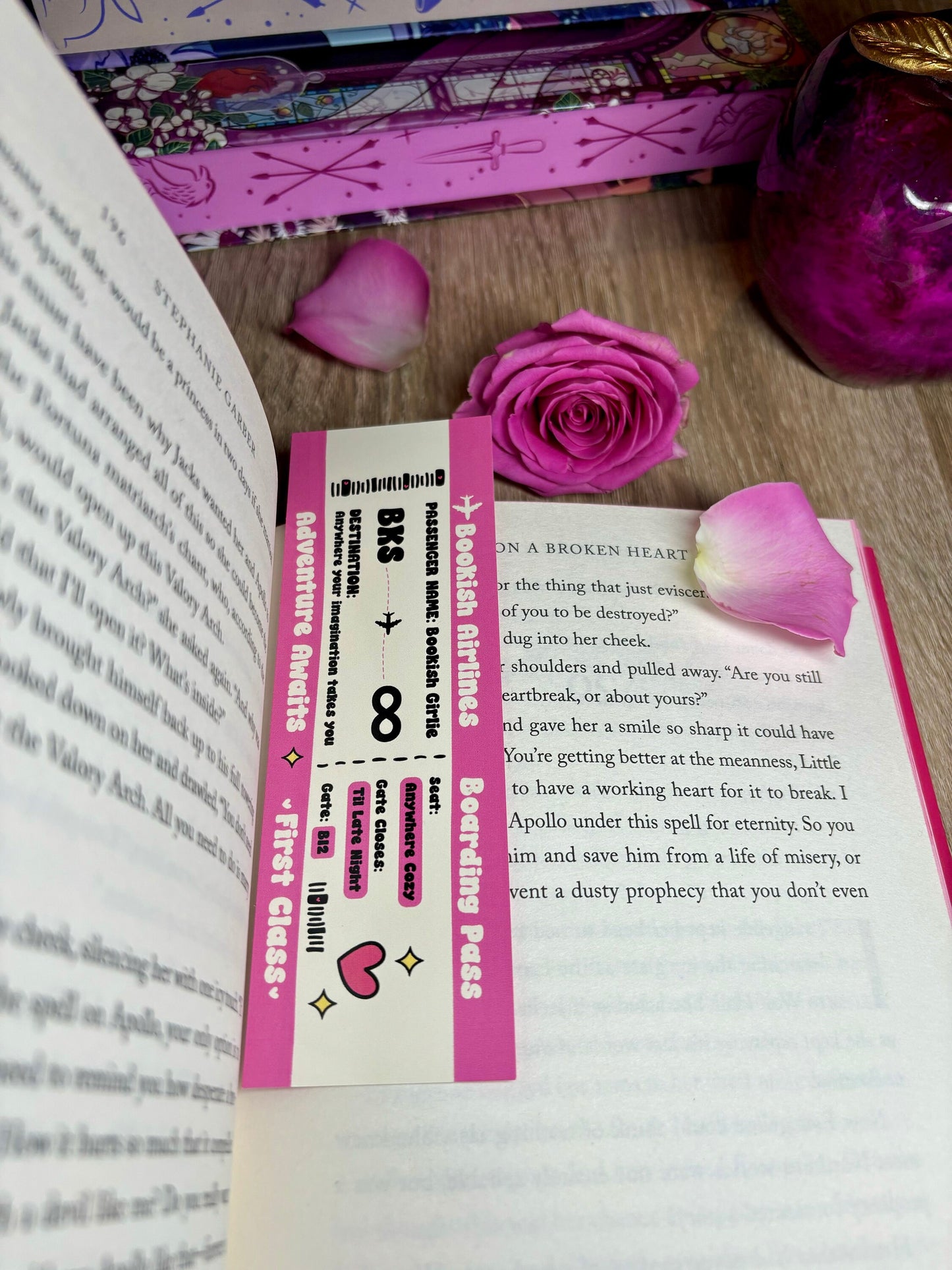 Bookish Airlines Bookish Girlie Boarding Pass Bookmark