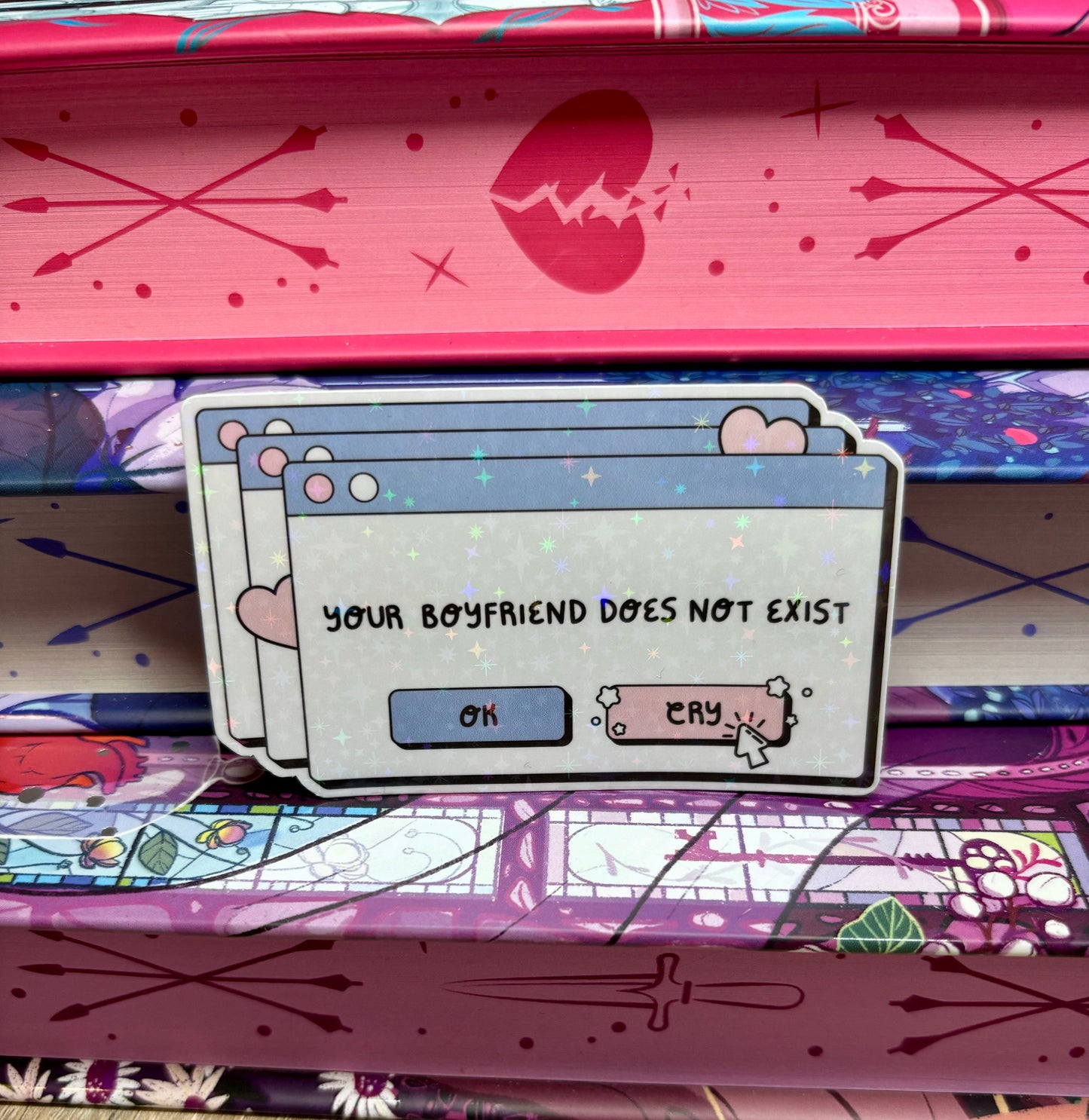Your Boyfriend Does Not Exist Error Message Sticker