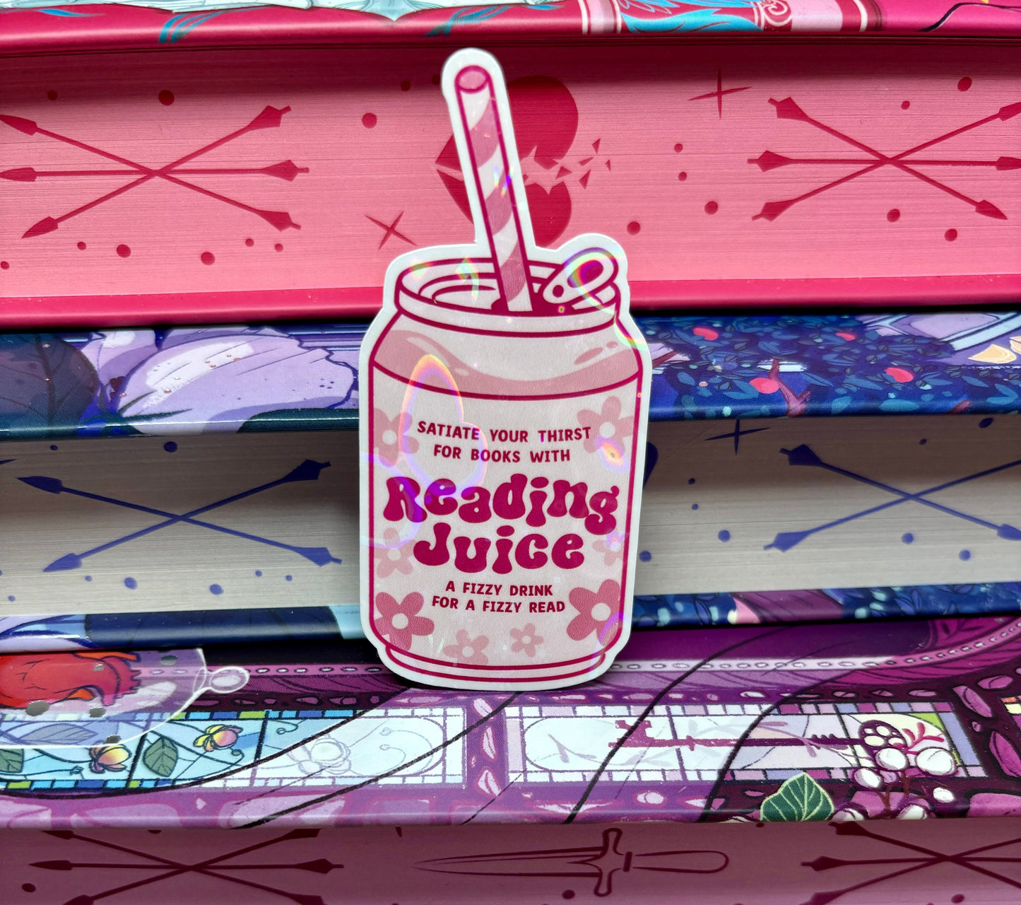 Reading Juice Can Sticker