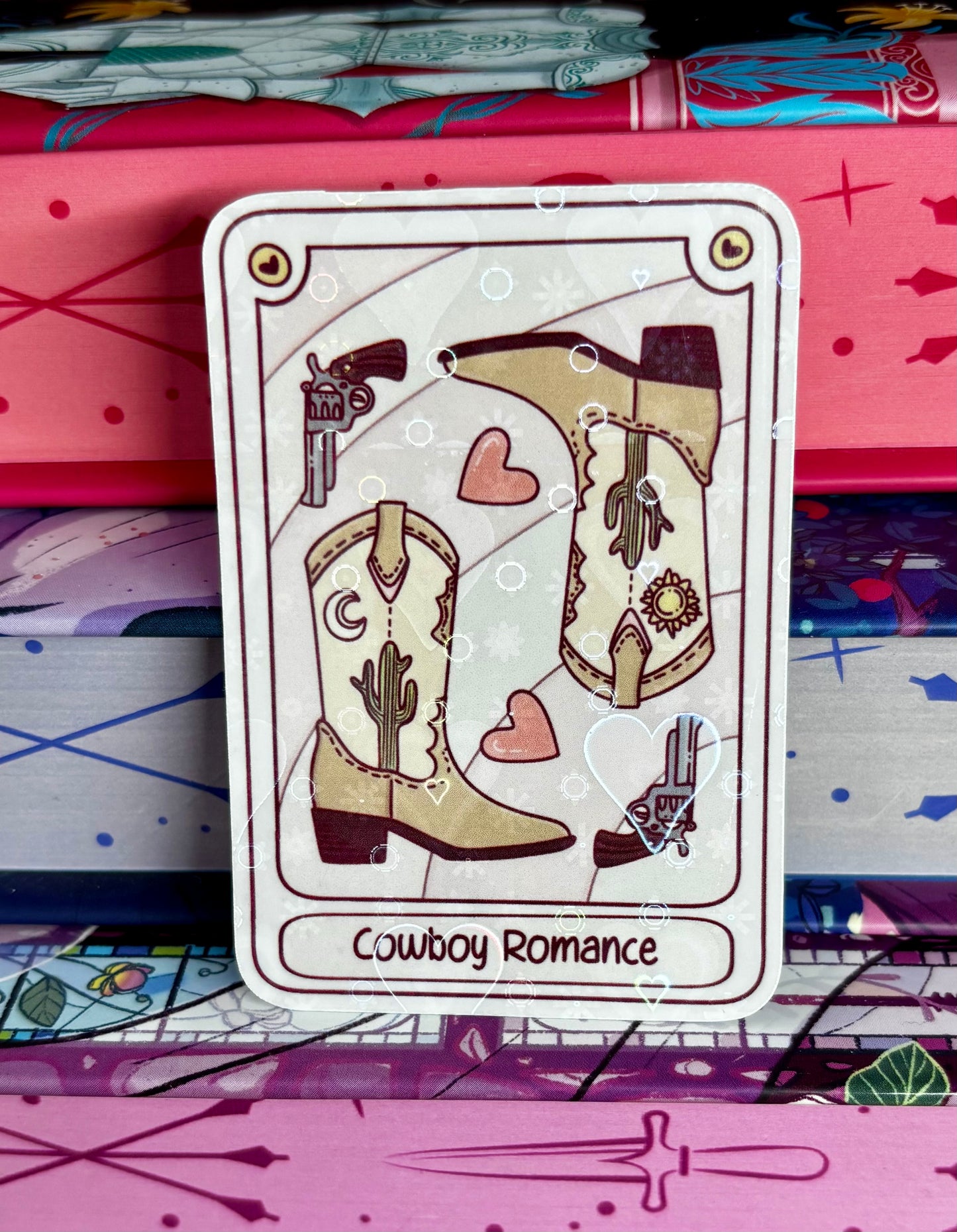 Cowboy Romance Tarot Card Sticker