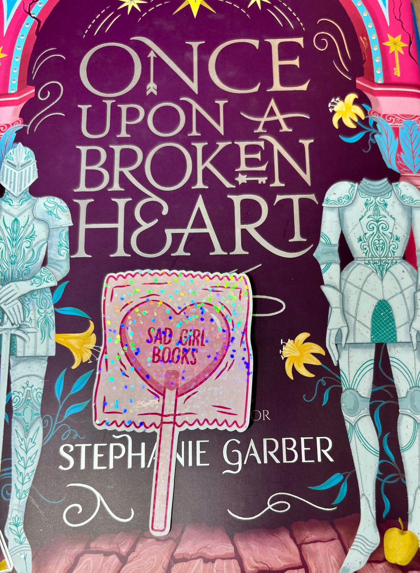 Sad Girl Books Lolly Sticker