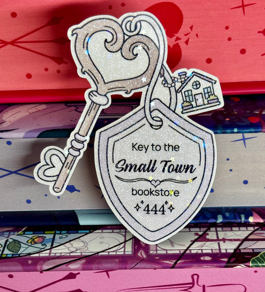 Key To The Small Town Bookstore Sticker