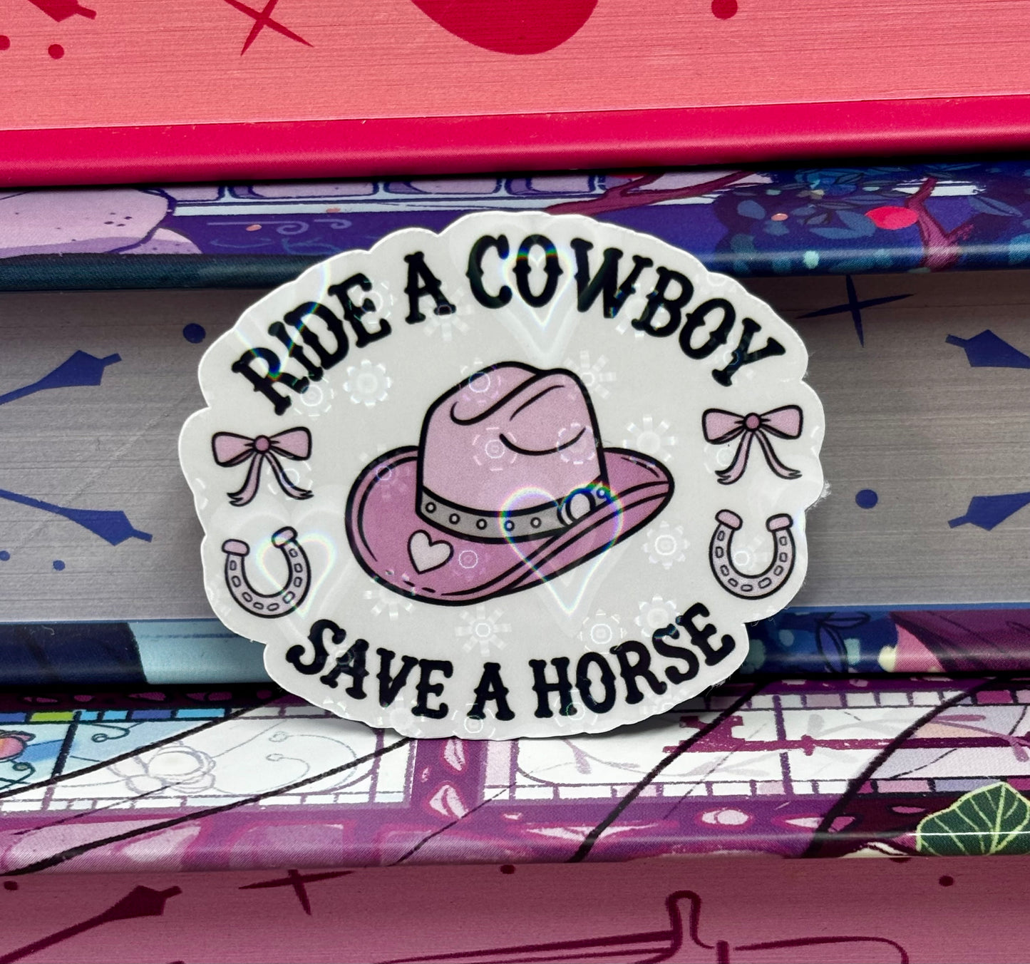 Mini Ride A Cowboy Save A Horse Sticker