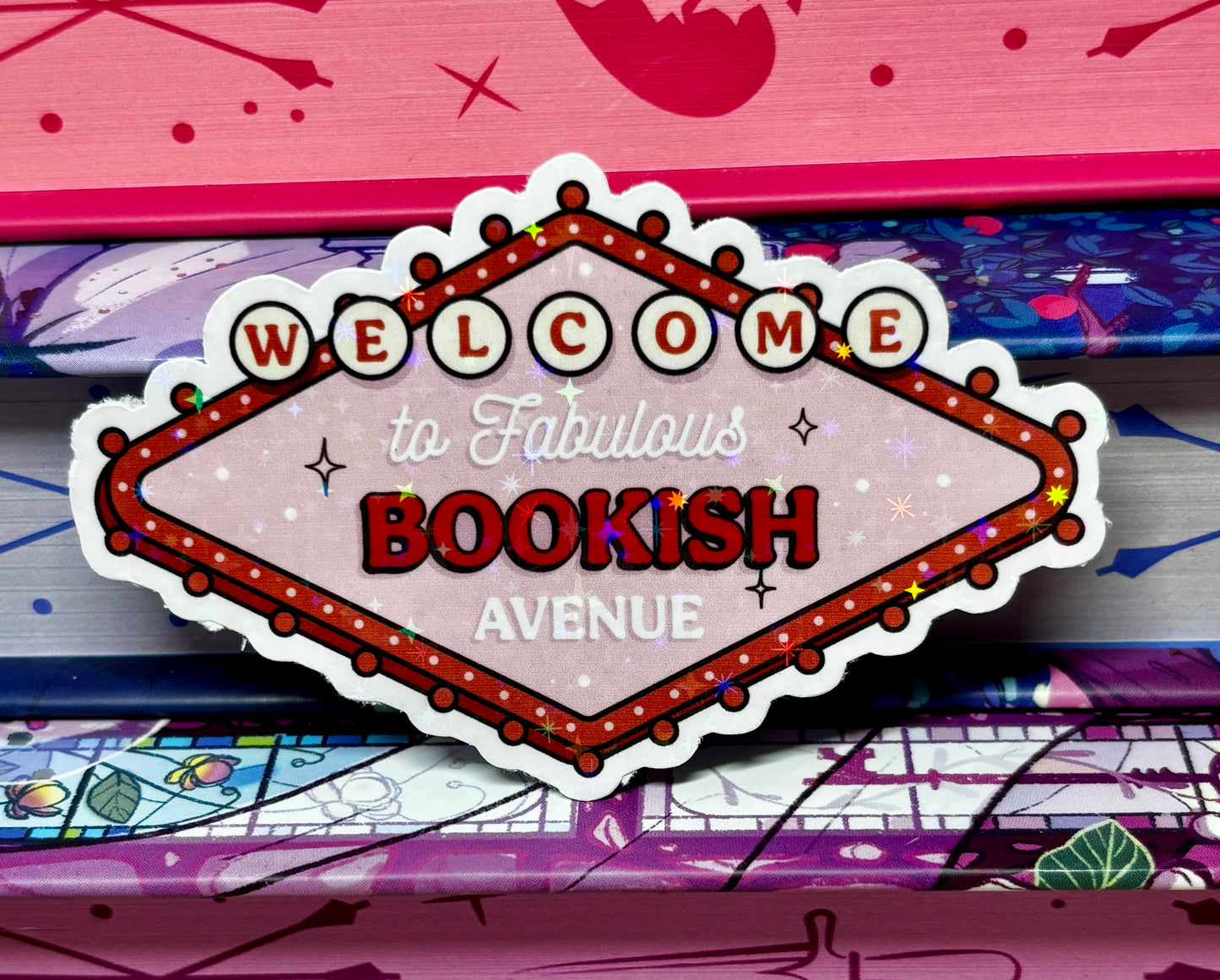Welcome To Fabulous Bookish Avenue Sticker