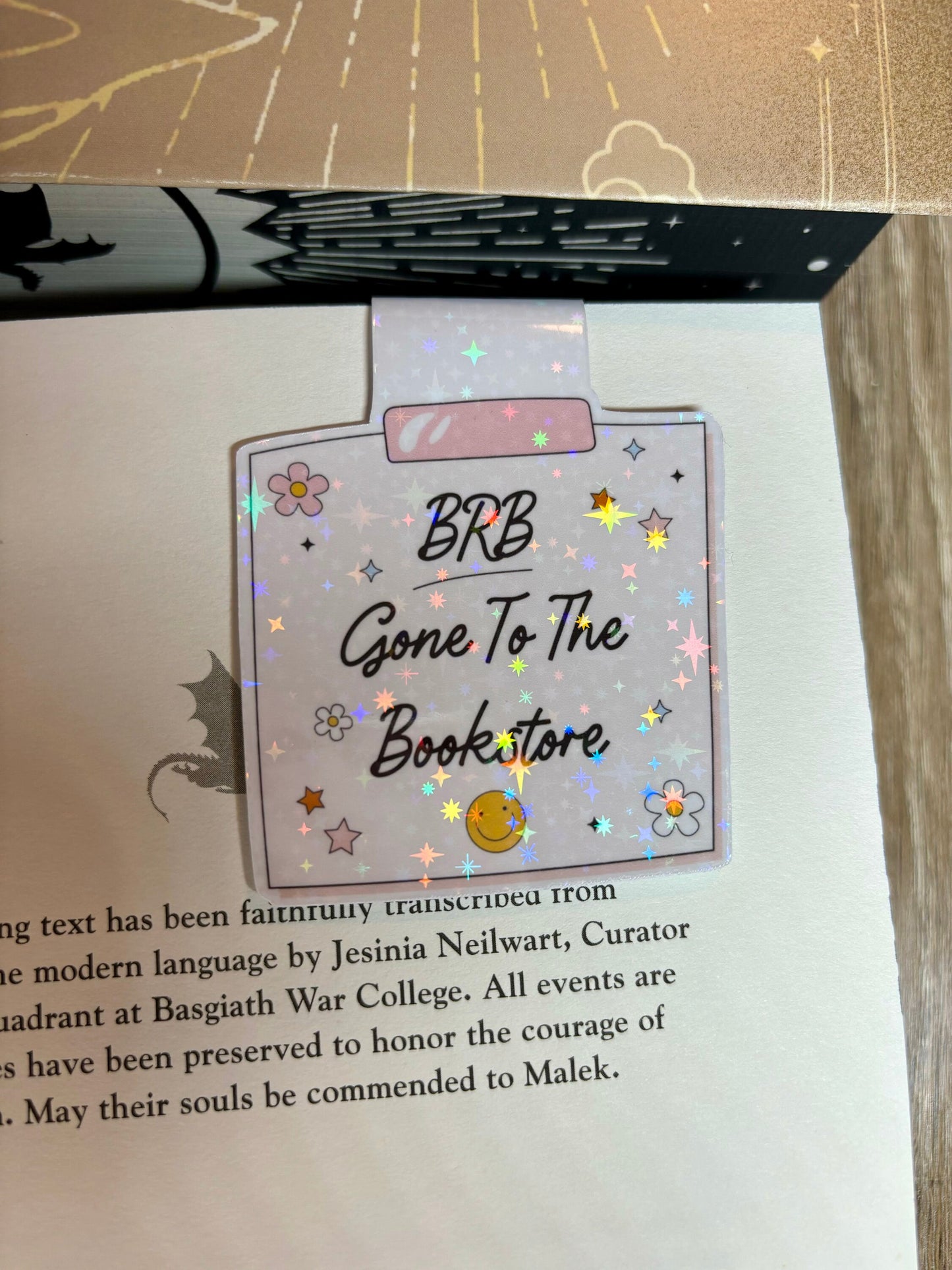 BRB Gone To The Bookstore Memo Note Style Magnetic Bookmark