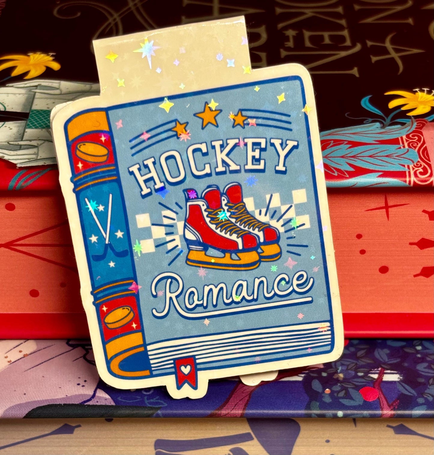 Hockey Romance Book Magnetic Bookmark