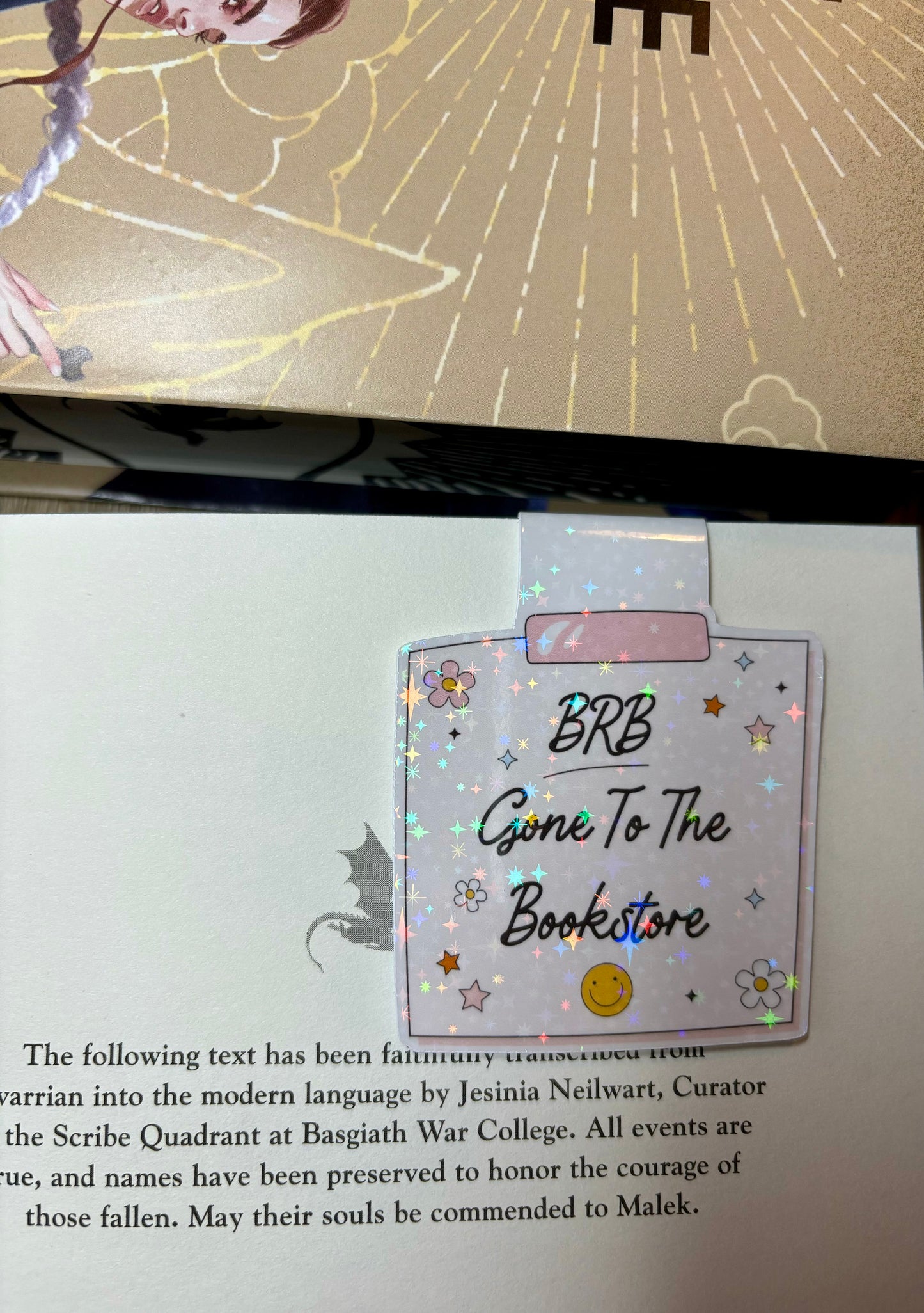 BRB Gone To The Bookstore Memo Note Style Magnetic Bookmark