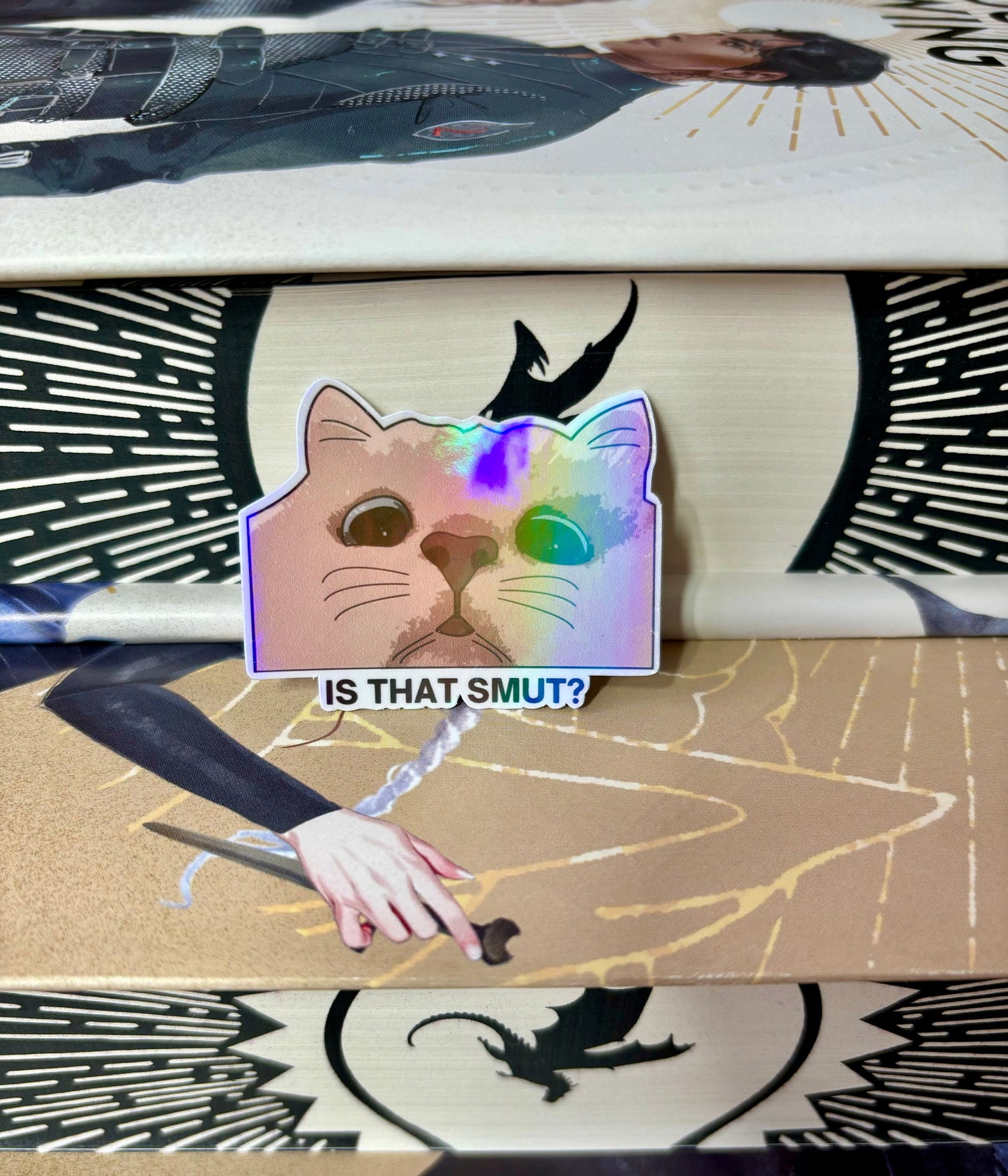 Mini Is That Smut Meme Cat Sticker