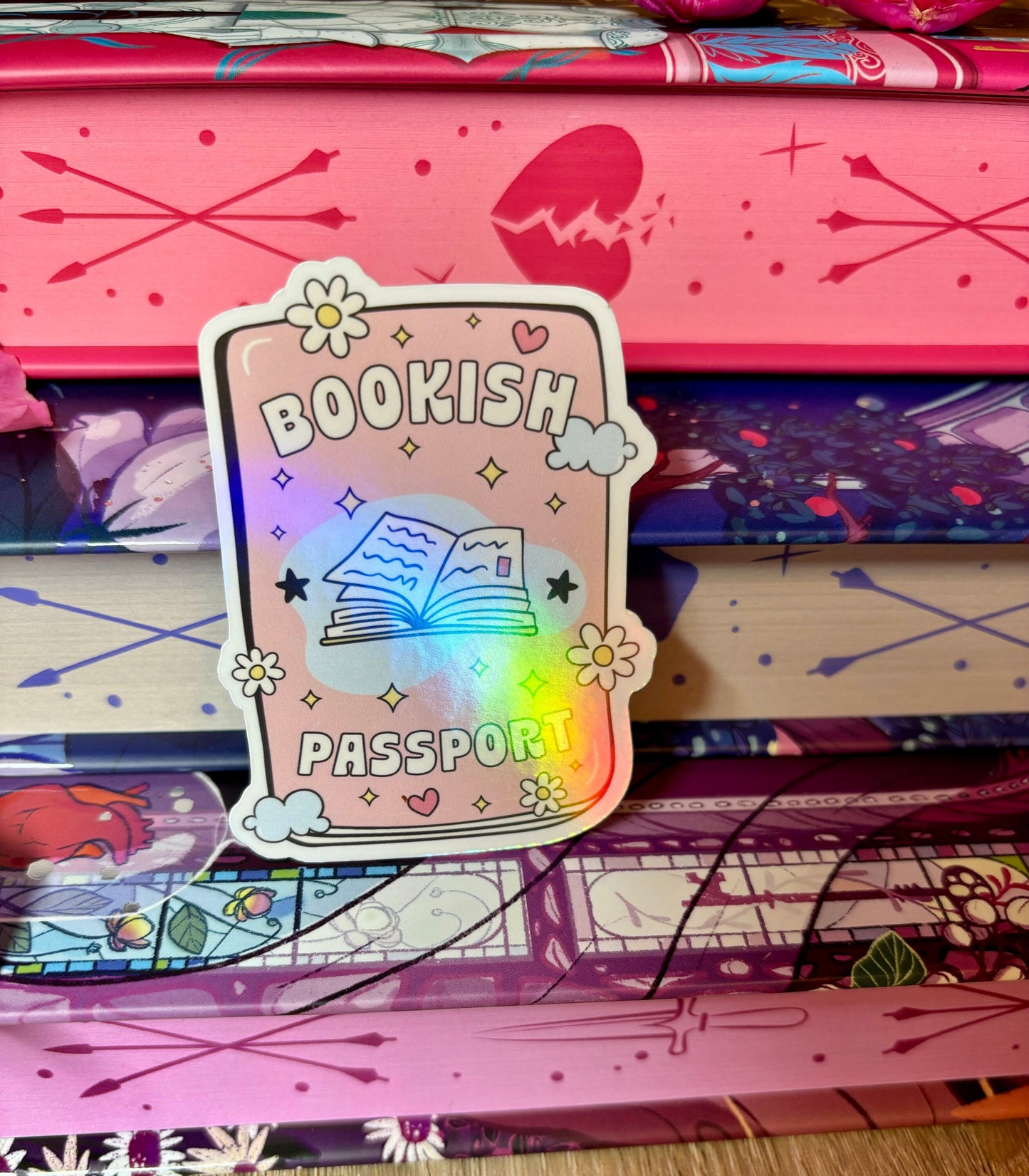 Bookish Passport Sticker